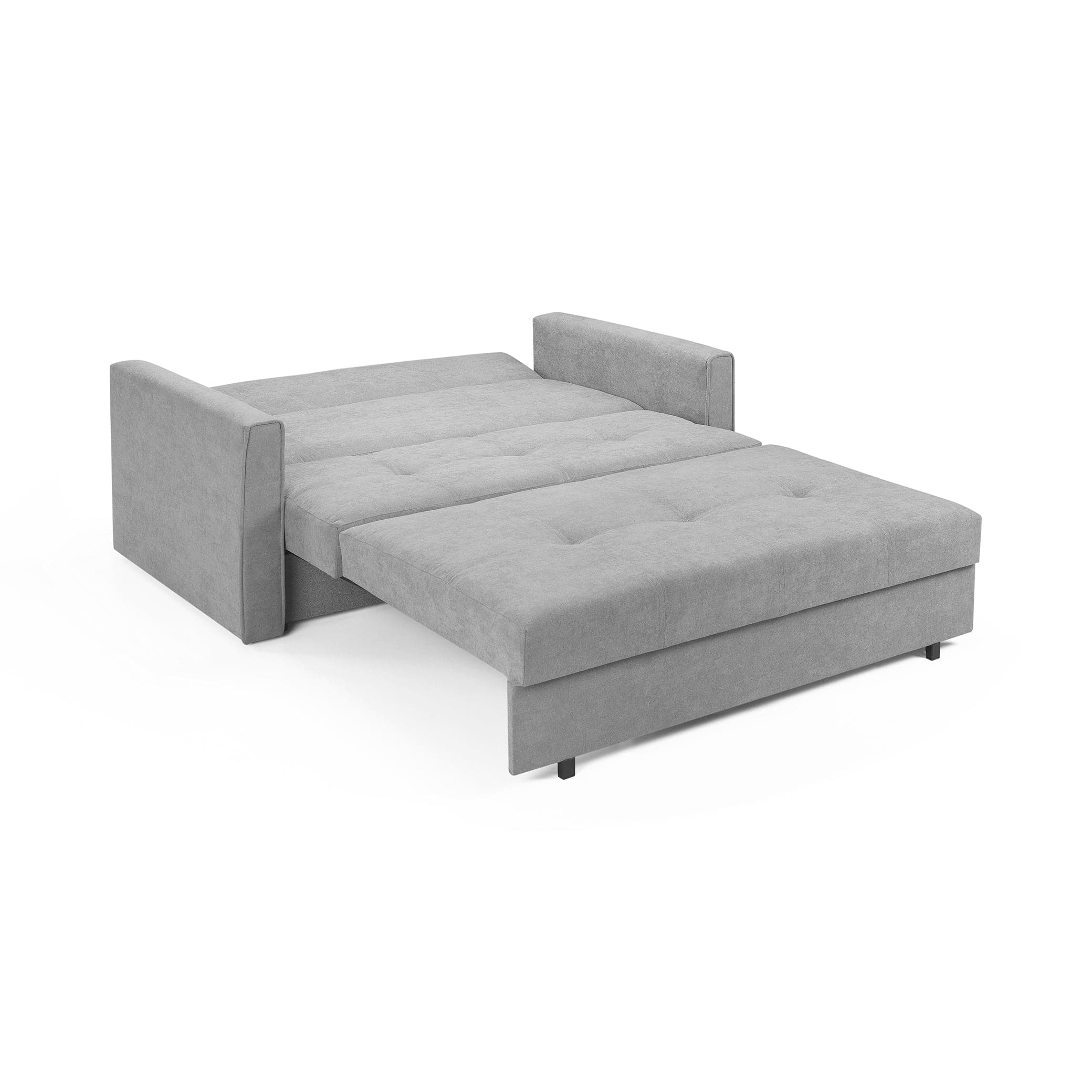 Sol Sofabed Grey Two Seater - Convertible view (7026814451776)