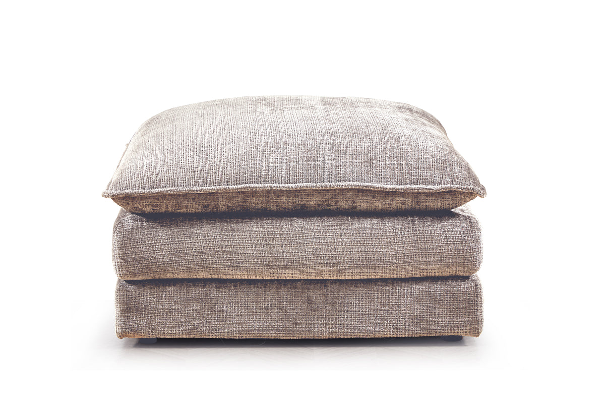 Aria Footstool in Beige - AMC Furniture