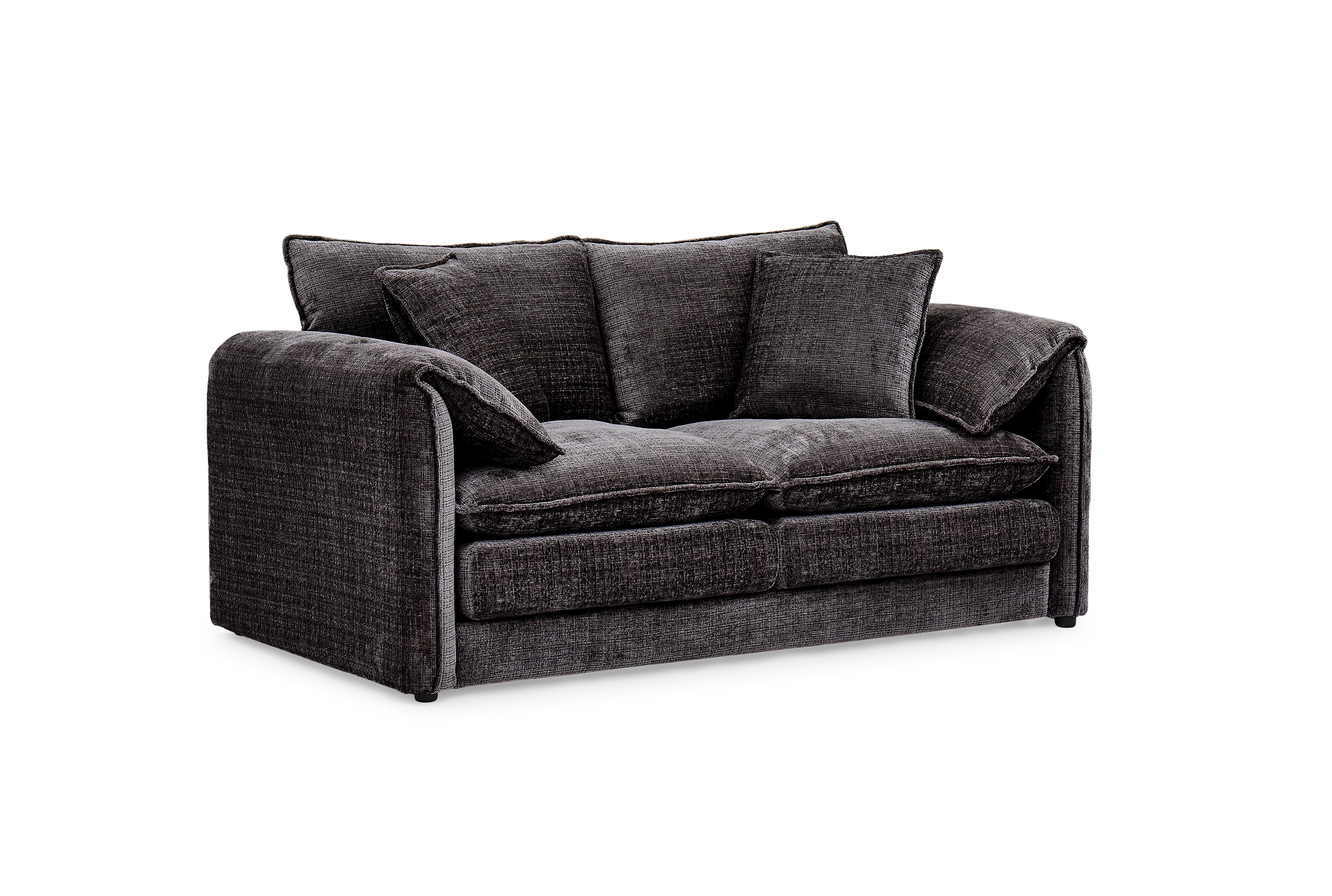 Aria 2 Seater Sofa in Black - AMC Furniture