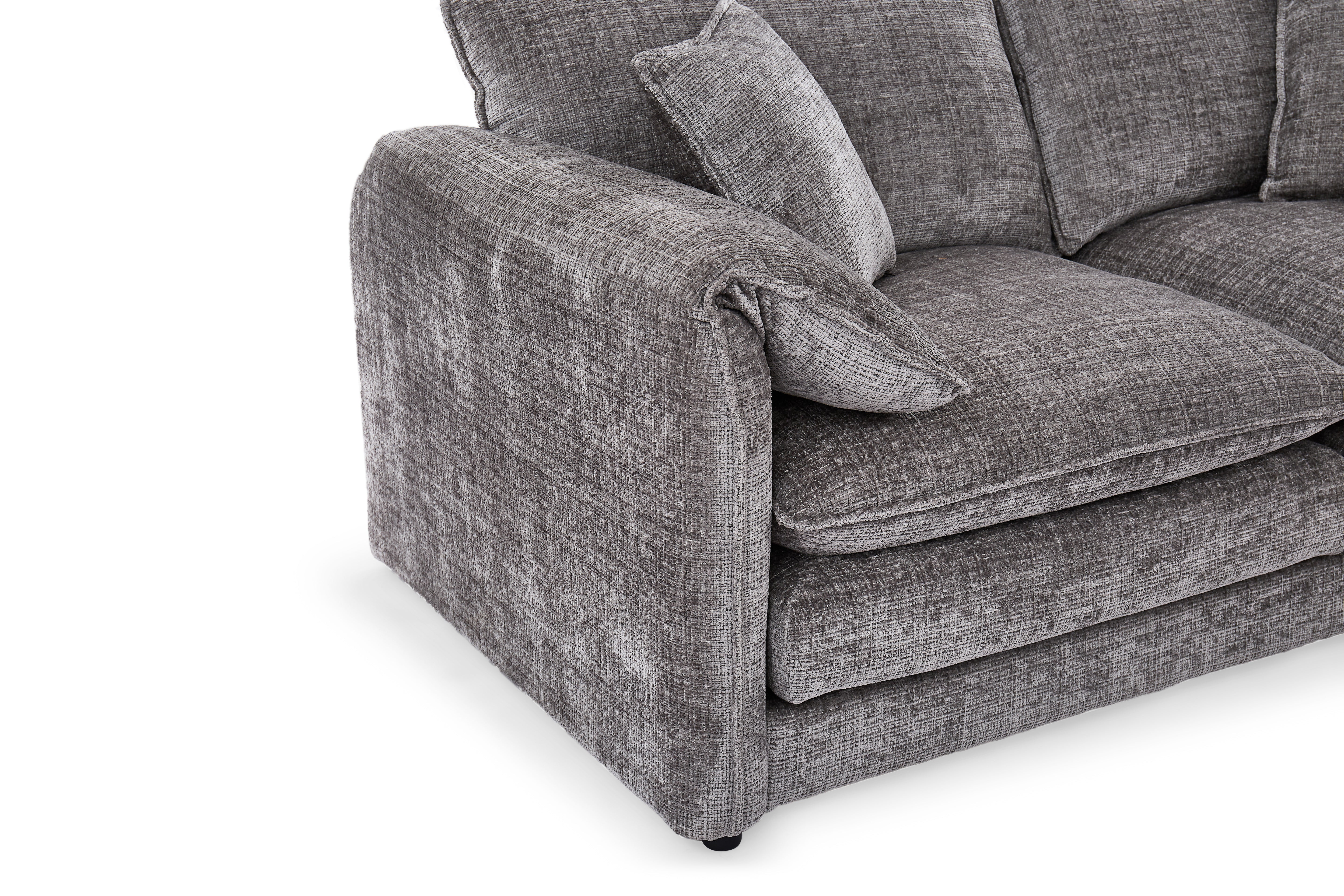 Aria 3 Seater Sofa in Grey - AMC Furniture