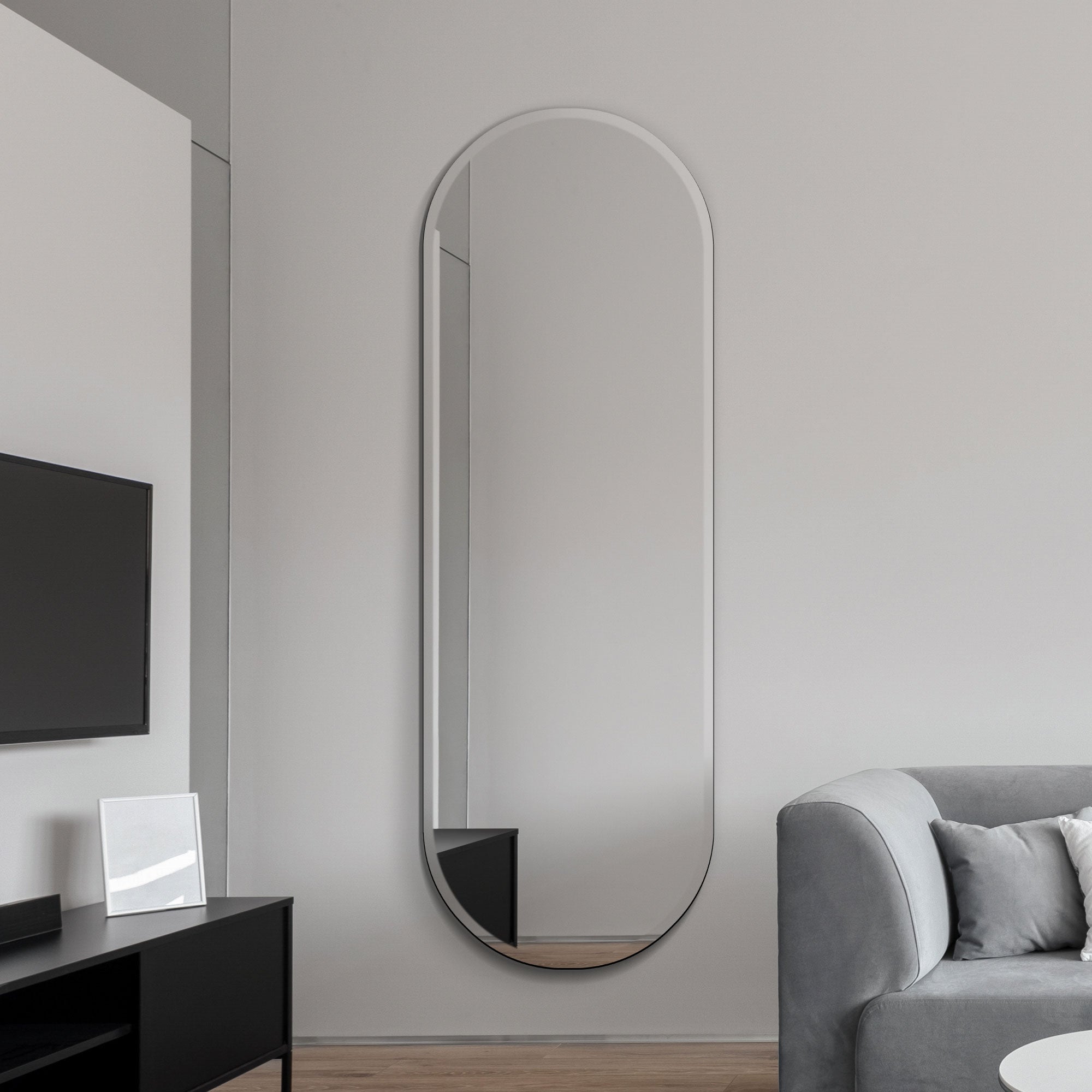 The Lacuna - Frameless Pond Wall Mirror 63" X 22" (160x55CM) (15010568110458)