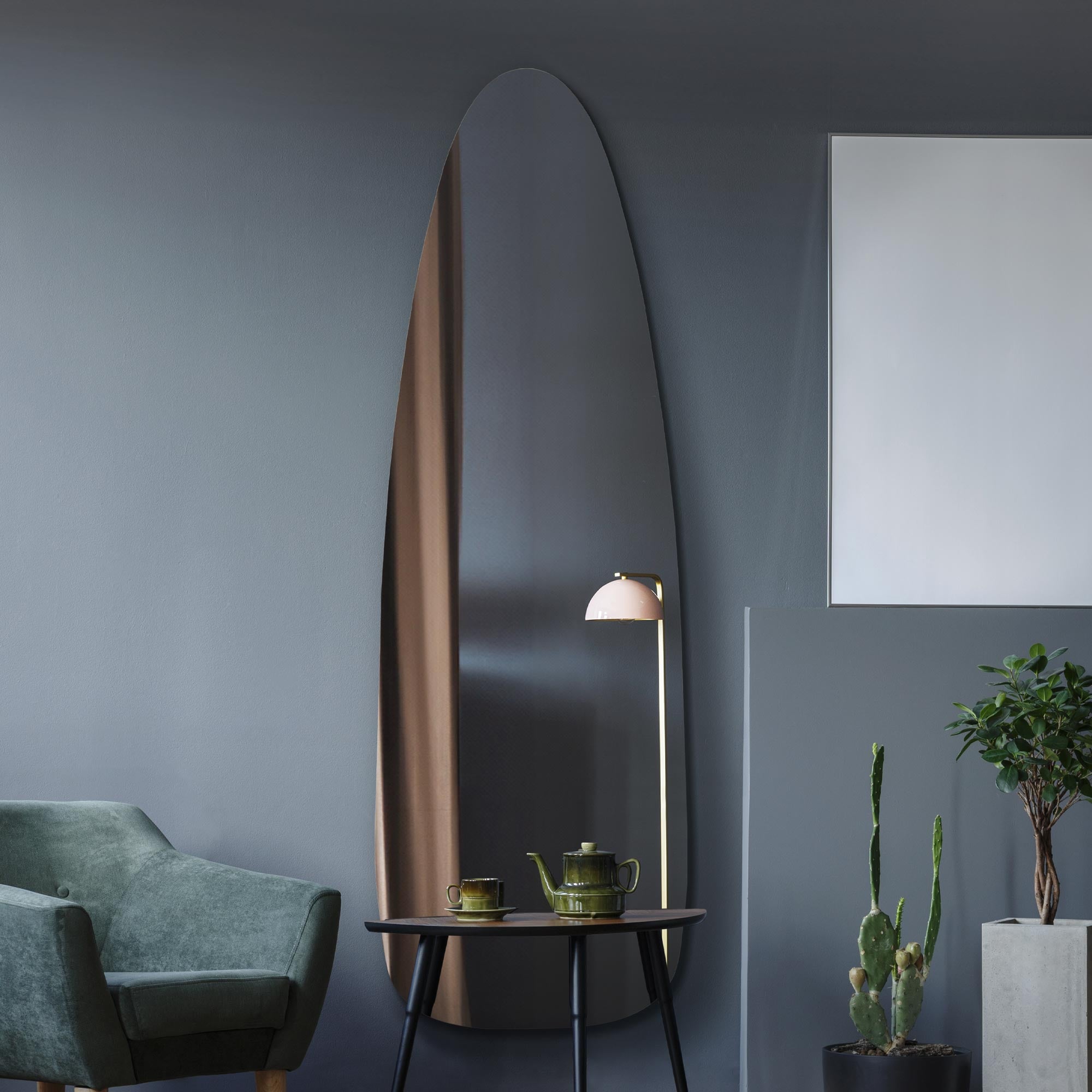 The Lacuna - Frameless Pond Wall Mirror 71" X 24" (180x60CM) (15010568667514)