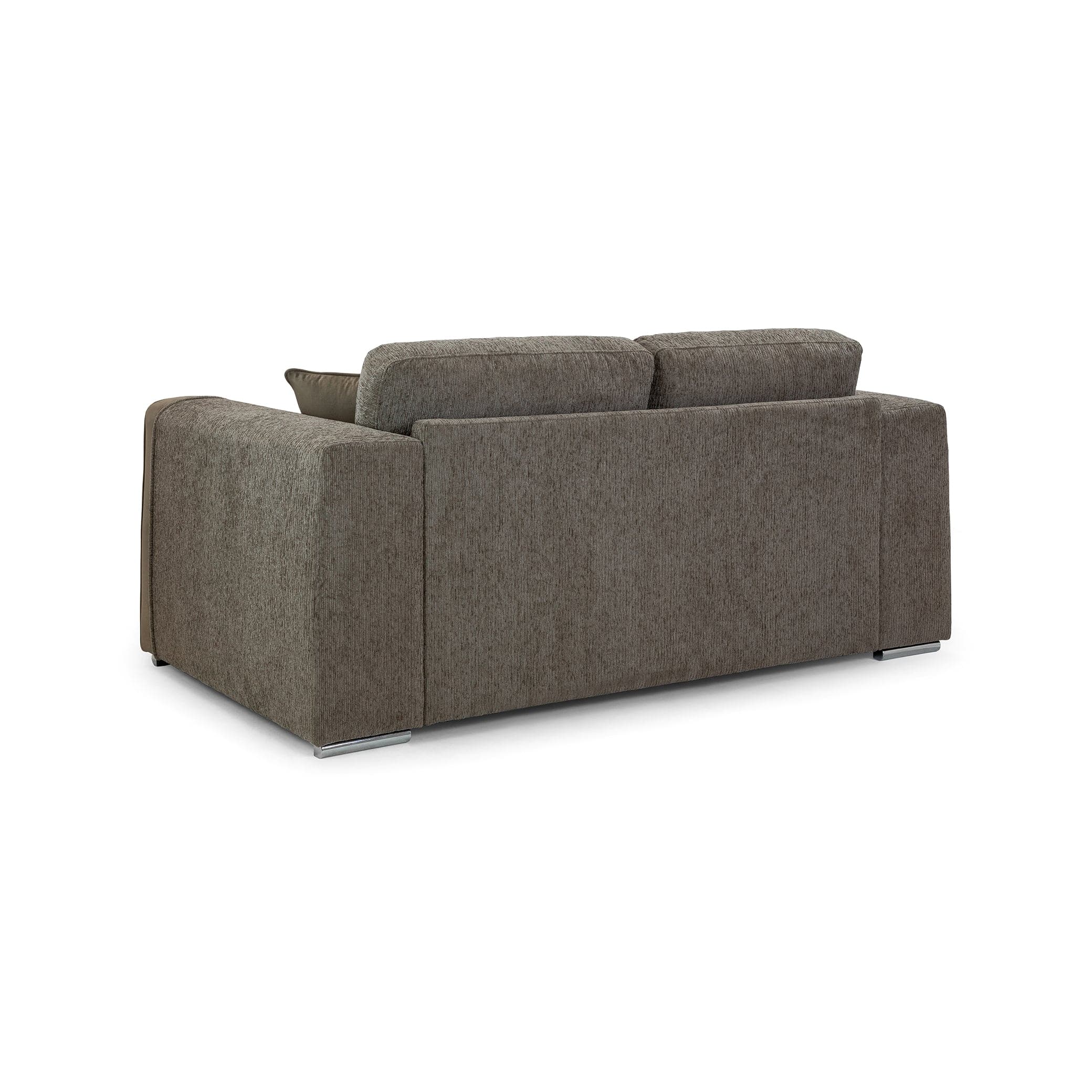 Turin Mocha Chenille Two Seater Sofa - back view (7025205575744)