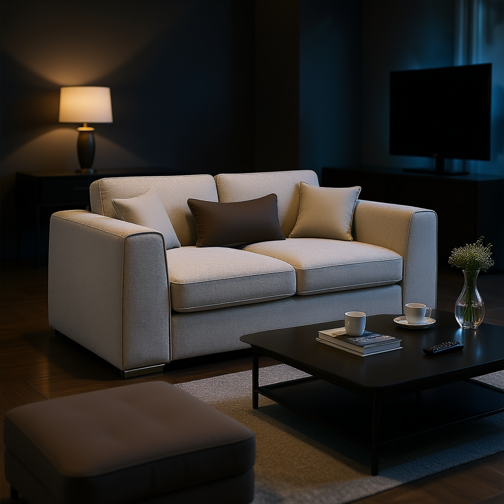 Turin Sofa Beige 2 Seater (7025202364480)