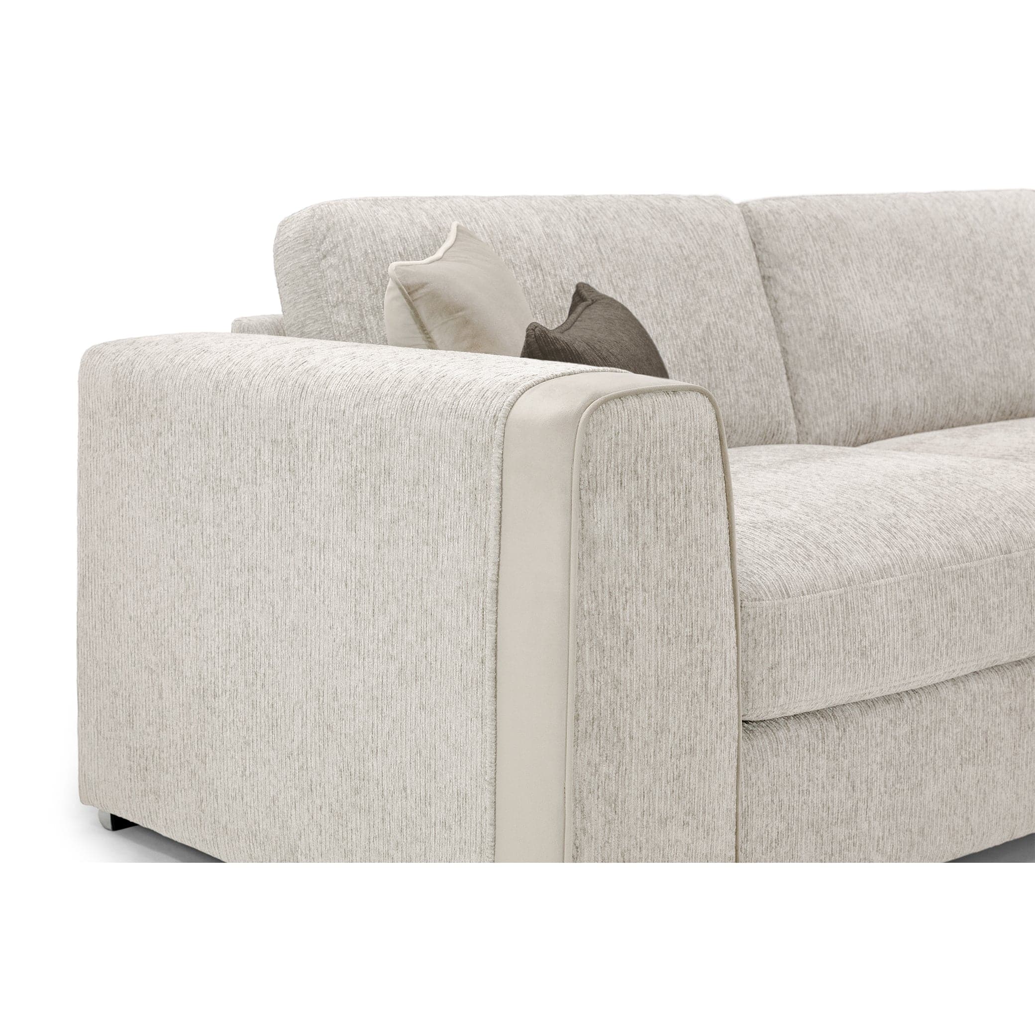 Turin Sofa Beige Armchair - armrest view (7025202626624)