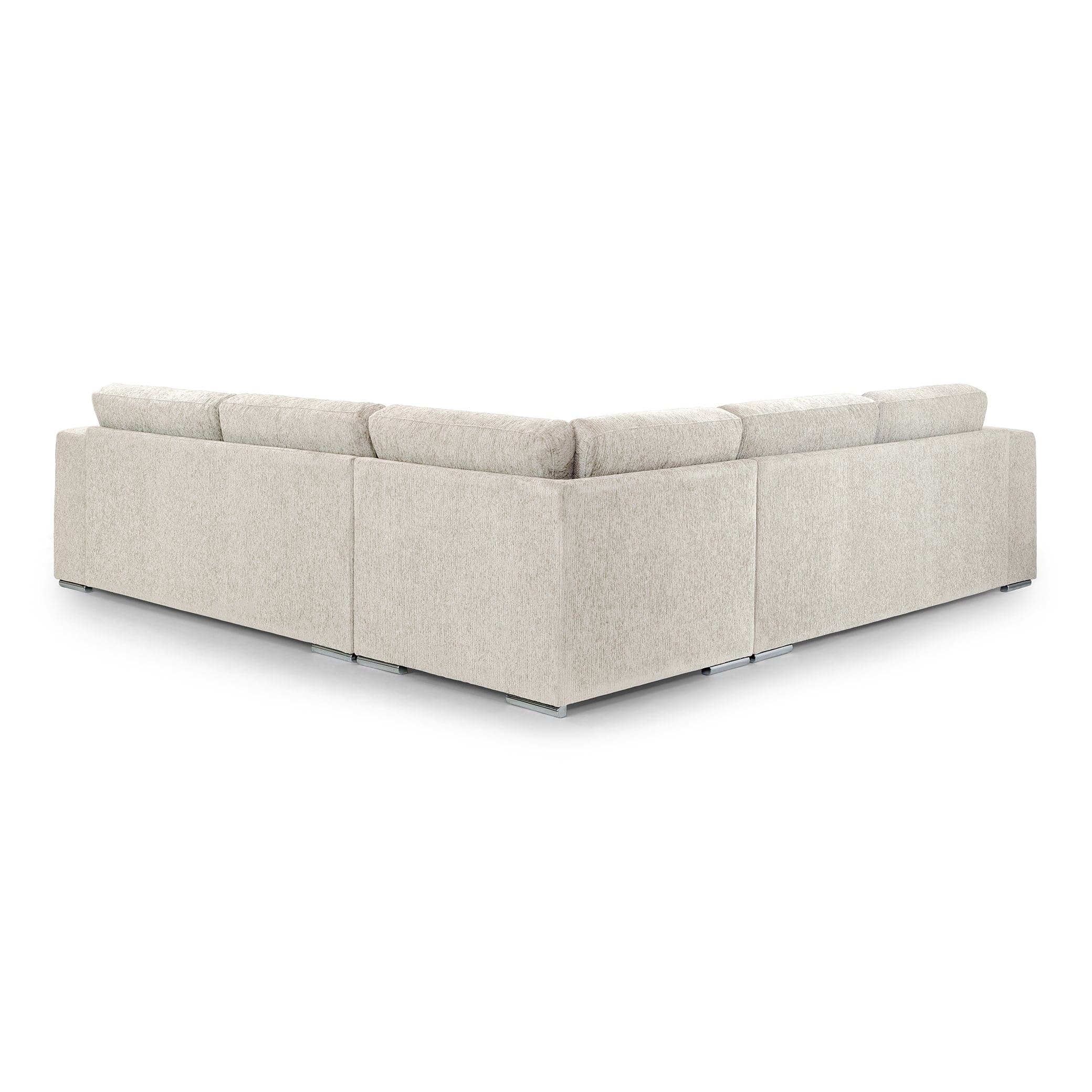 Turin Sofa Beige Large Corner - back view (7025188438080)