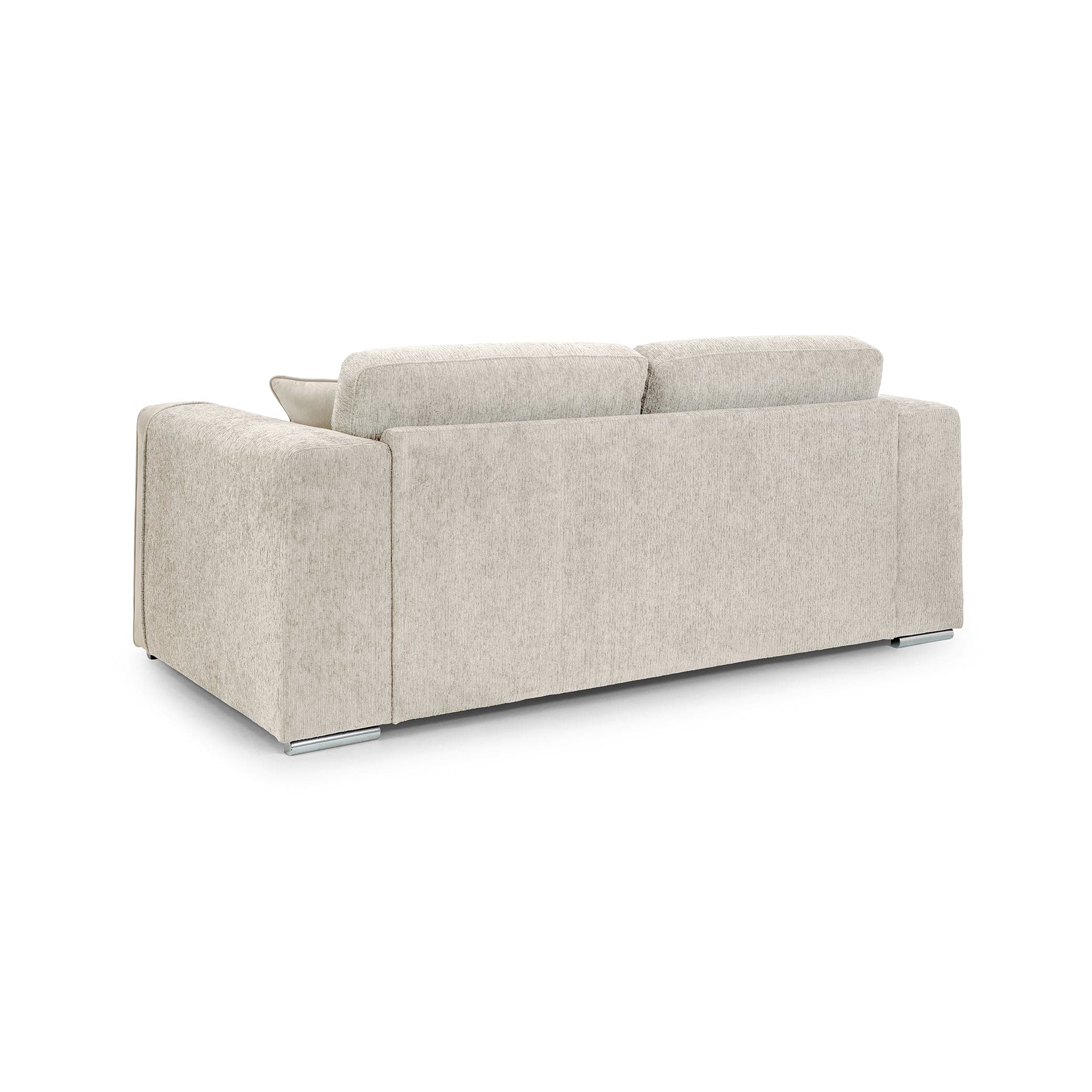 Turin Sofa Beige Three Seater - back view (7025189224512)