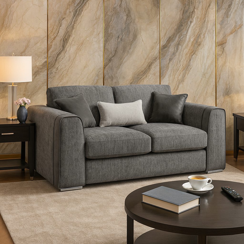 Turin Sofa Grey 2 Seater