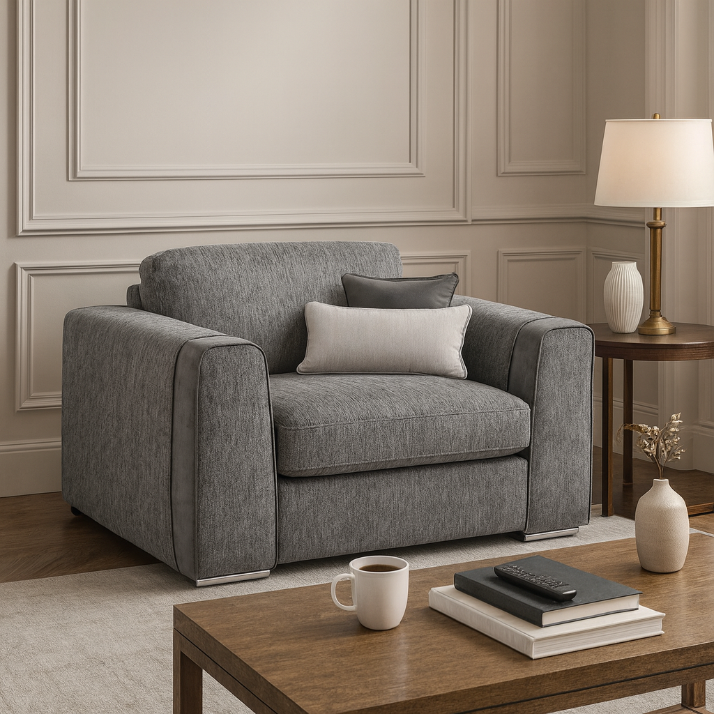 Turin Sofa Grey Armchair