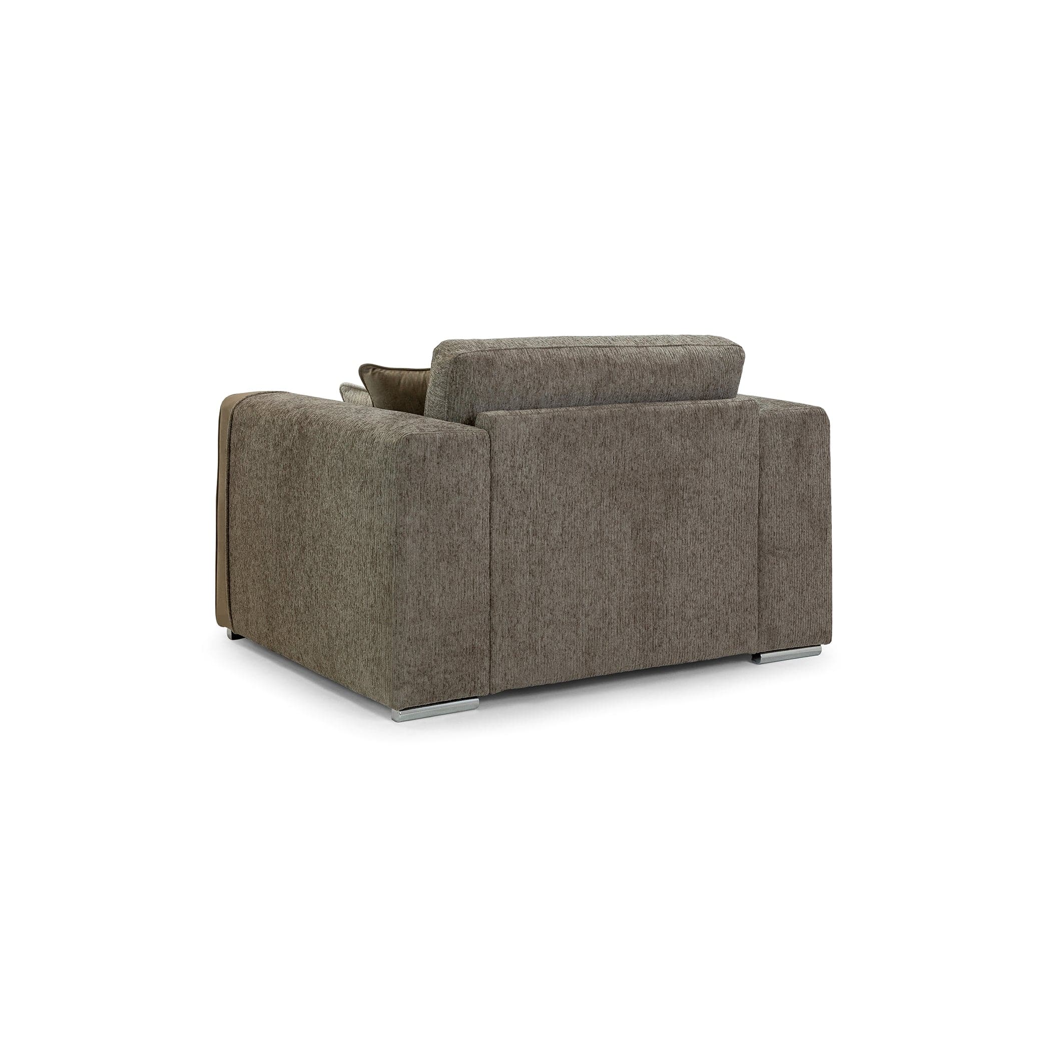 Turin Sofa Mocha Armchair - back view (7025206493248)