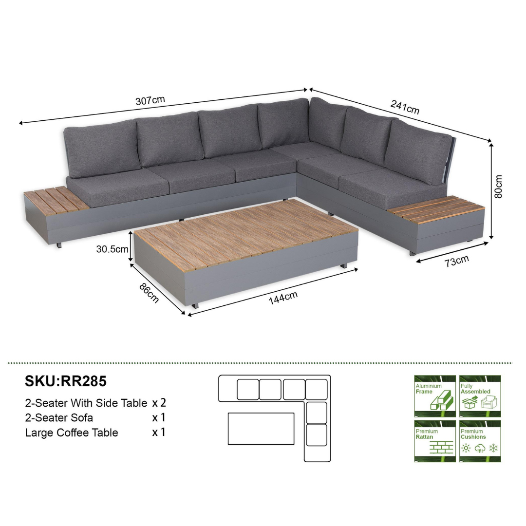 Cadiz Corner Sofa Set - AMC Furniture