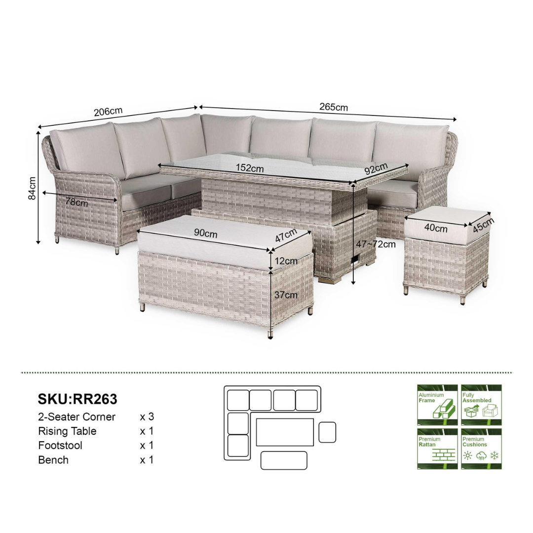 Palermo Large Corner (LH) - AMC Furniture