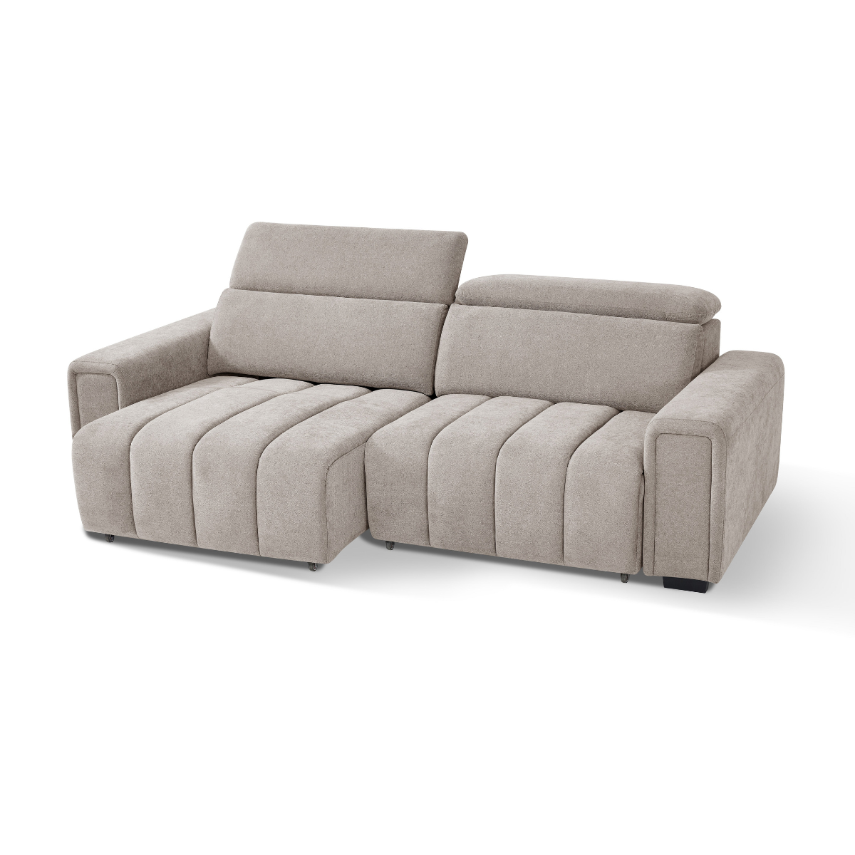 April Electric Sofabed Beige 3 Seater