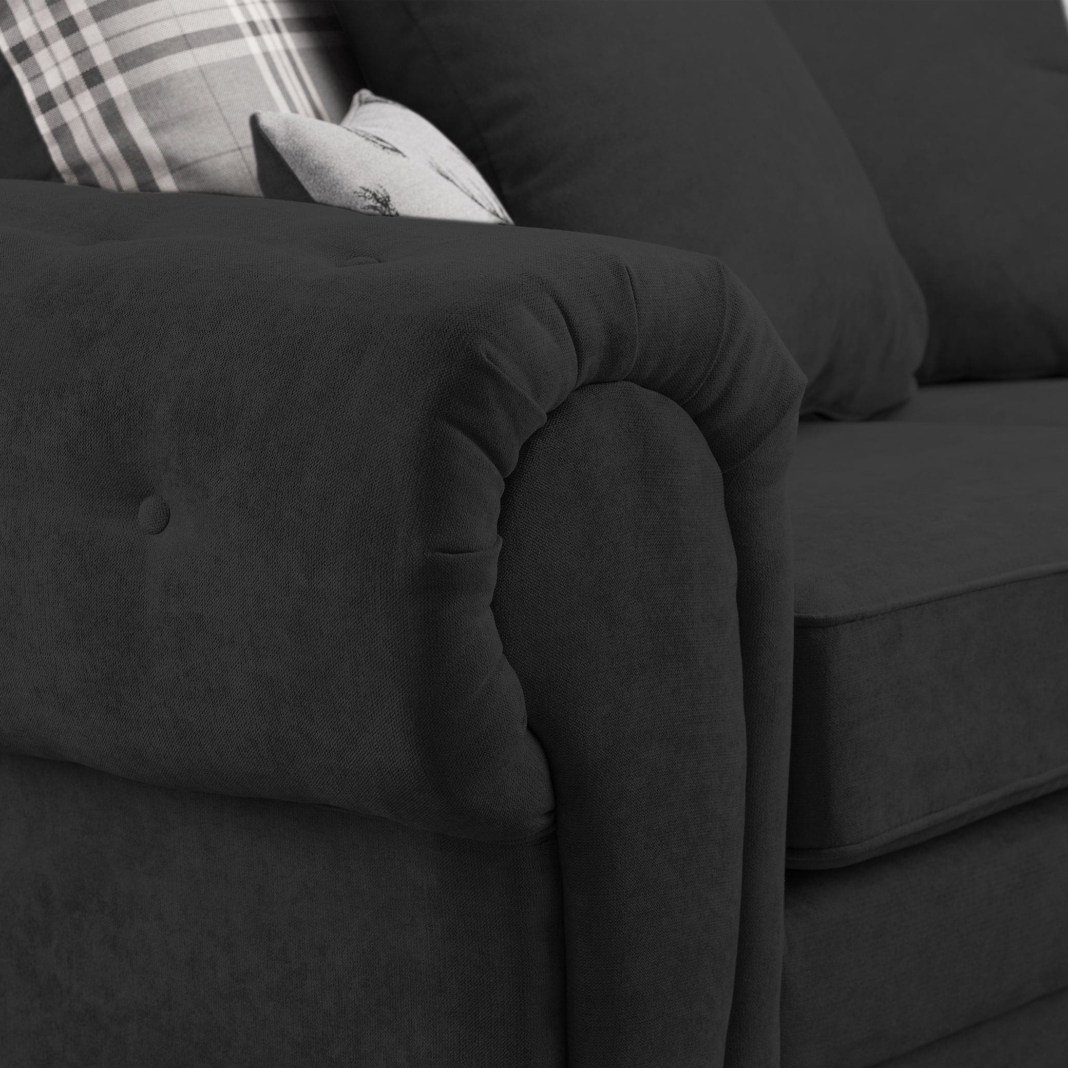 Verona Scatterback Sofa Black 2 Seater (7026807930944)