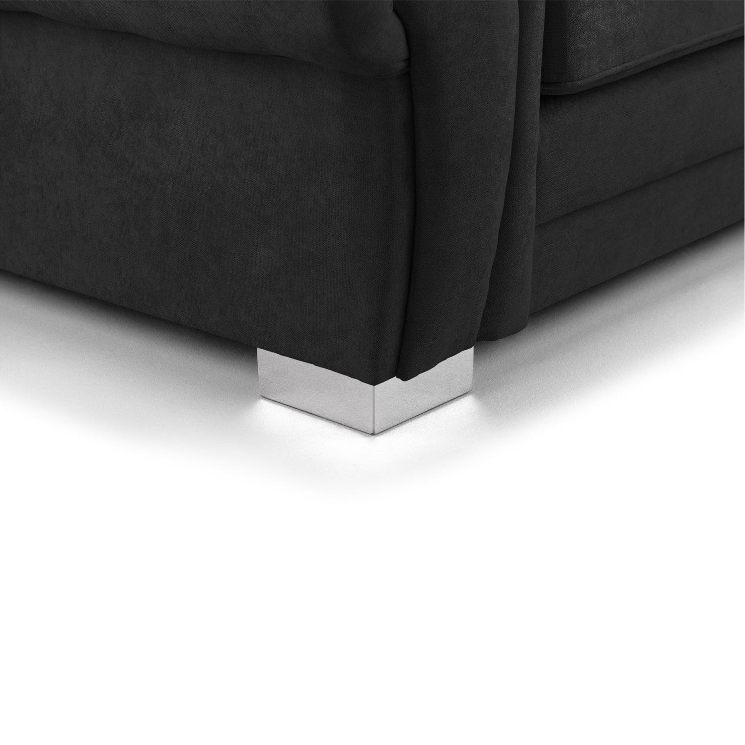 Jude Fullback Sofa Black Large Corner - bottom view (7026785615936)