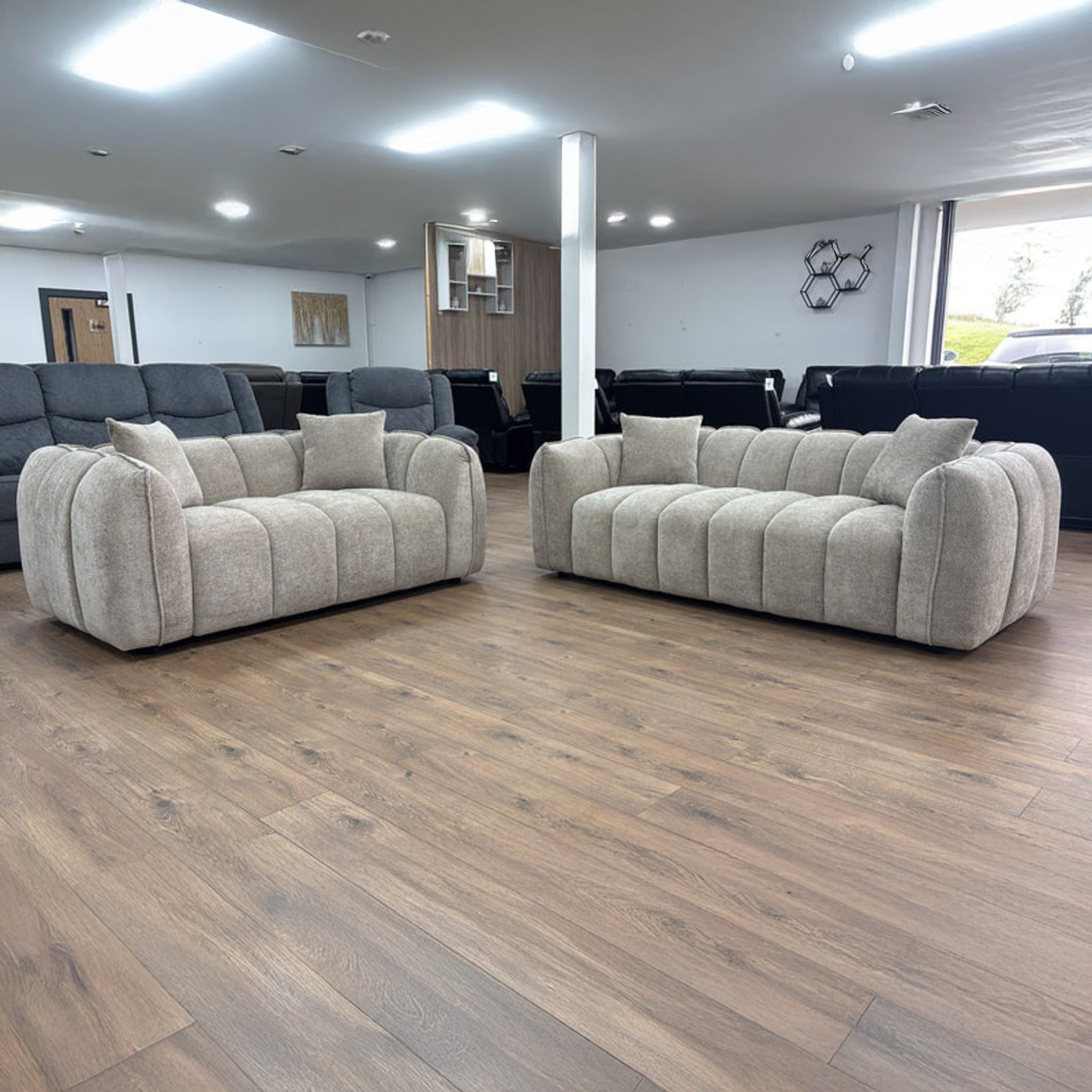 Vienna 3 Seater Sofa in Beige