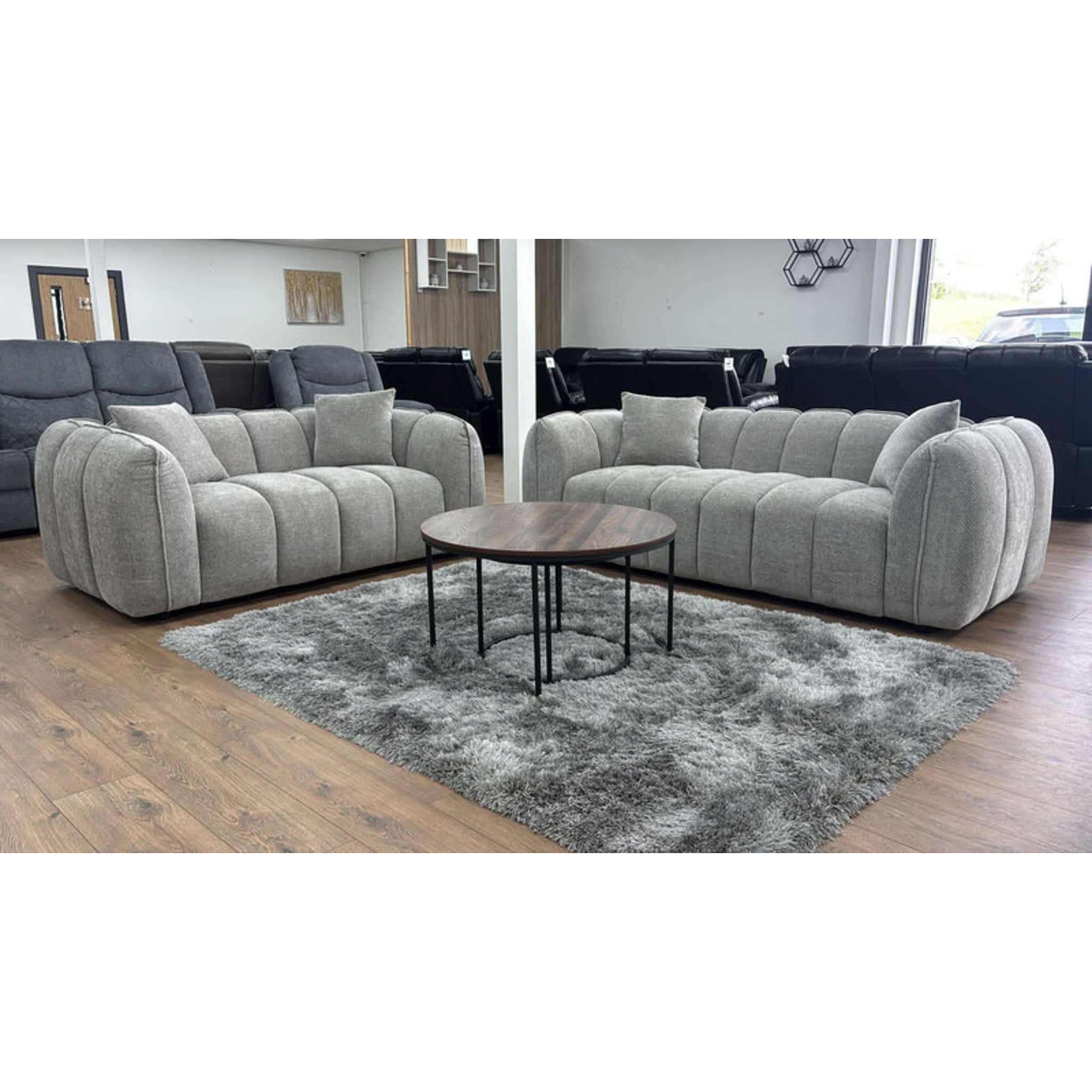 Vienna 2 Seater Sofa in Grey