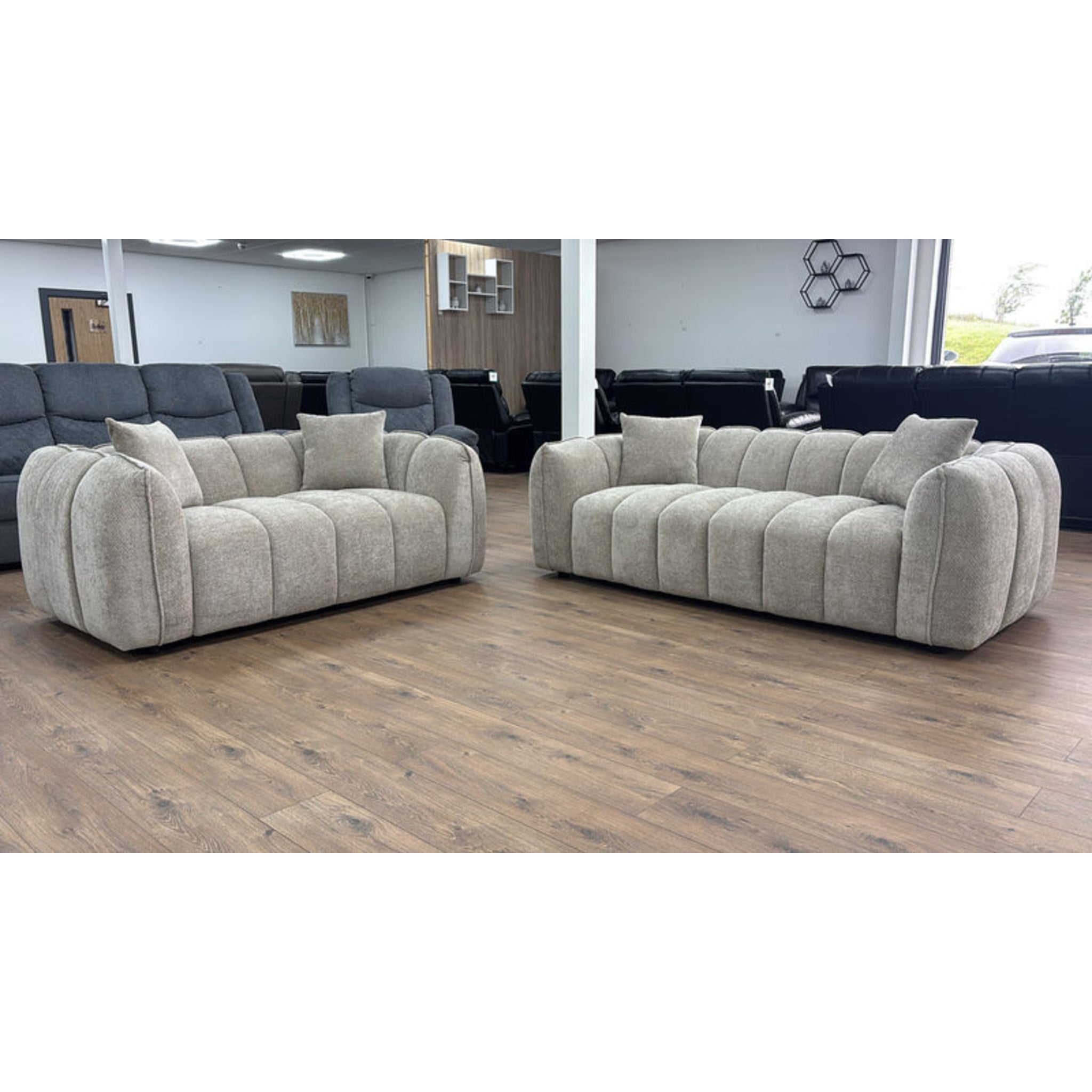 Vienna 3 Seater Sofa in Beige