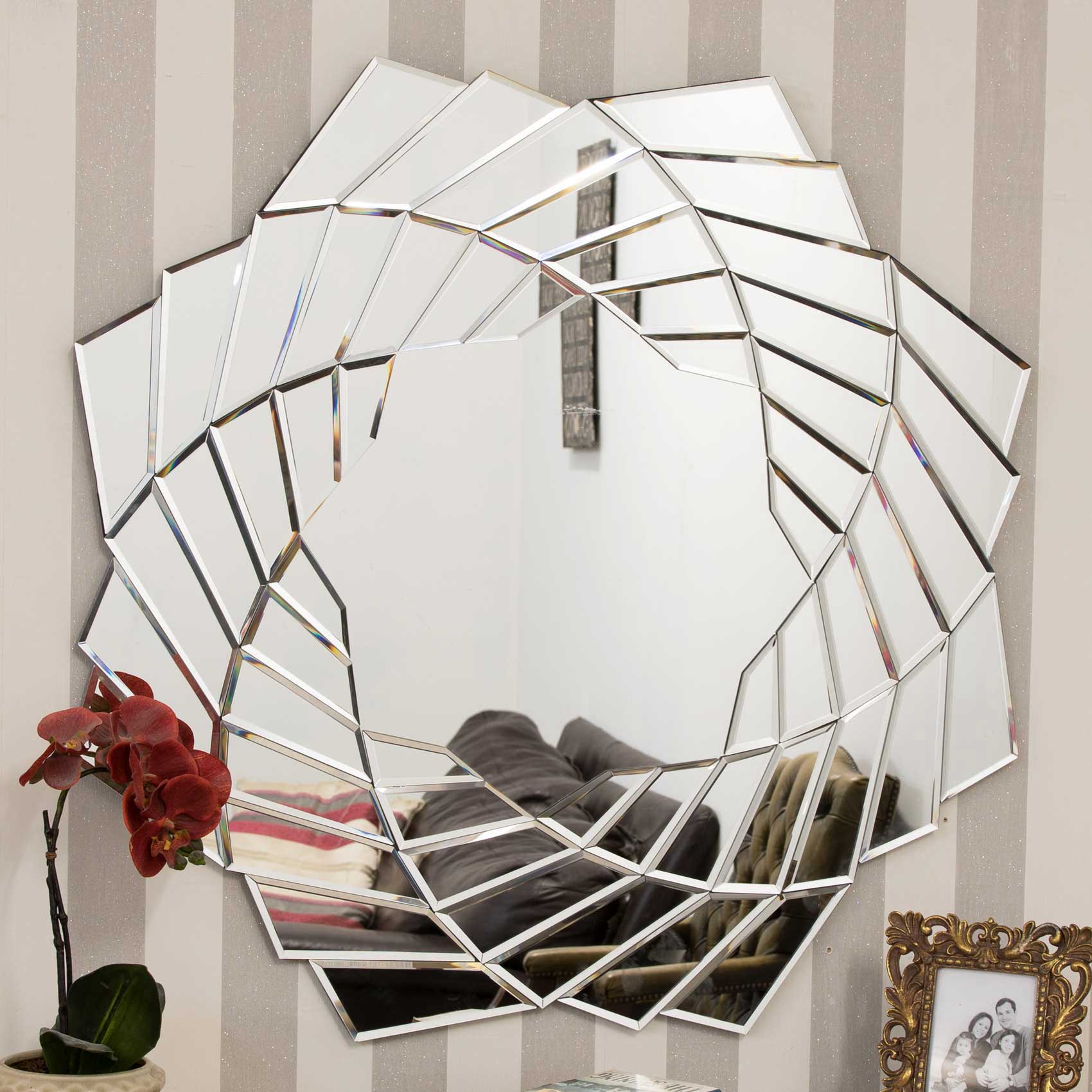 All Glass Aperture Star Modern Mirror 90 x 90 CM (15010563064186)