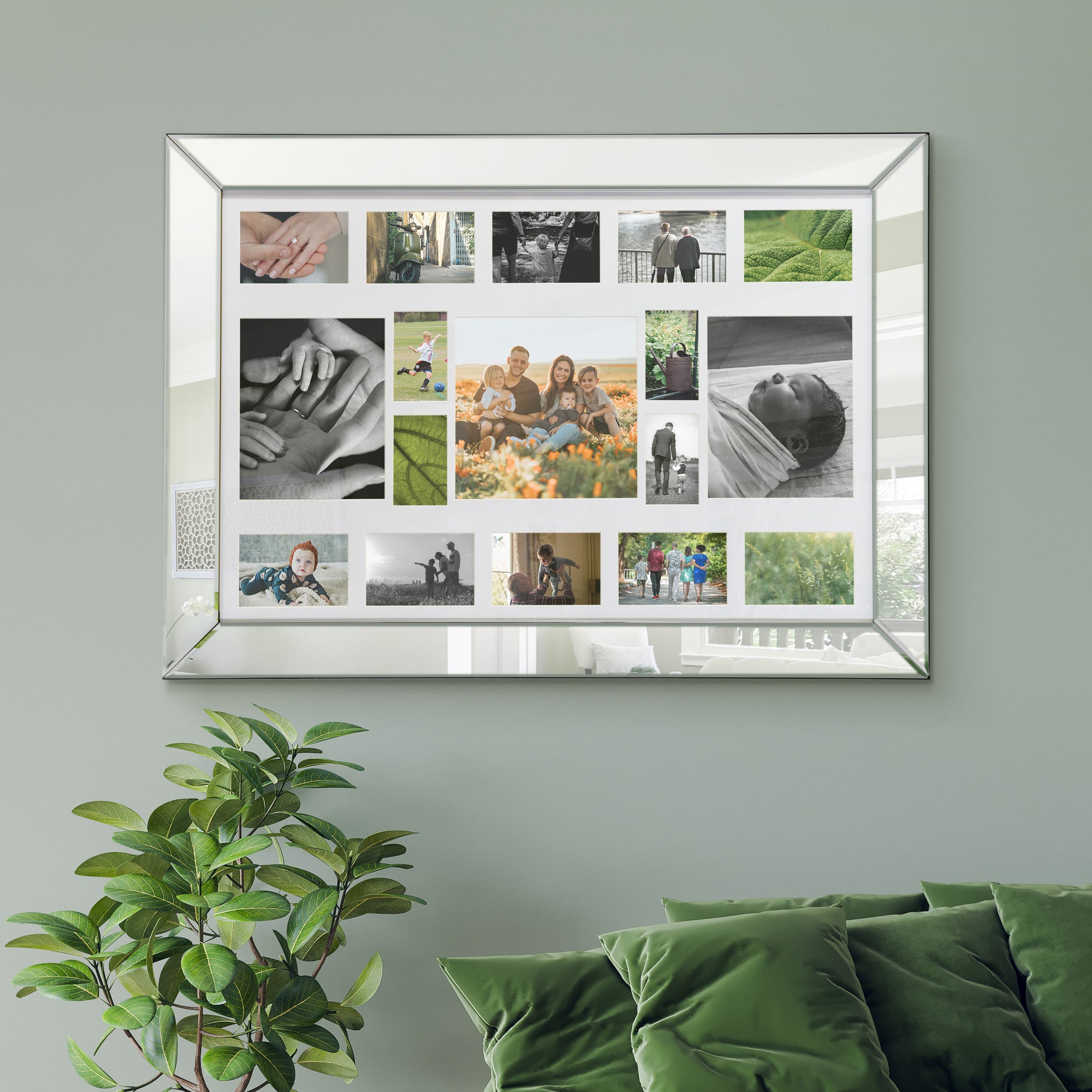 Vista All Glass Elegant Collage Picture Frame 107 x 76 CM (15010563228026)