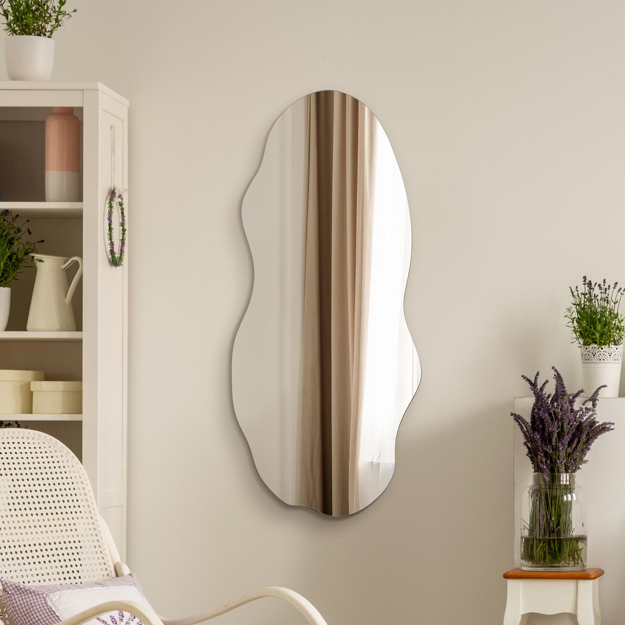 The Lacuna - Frameless Pond Wall Mirror 39" X 18" (100x45CM) (15010568274298)
