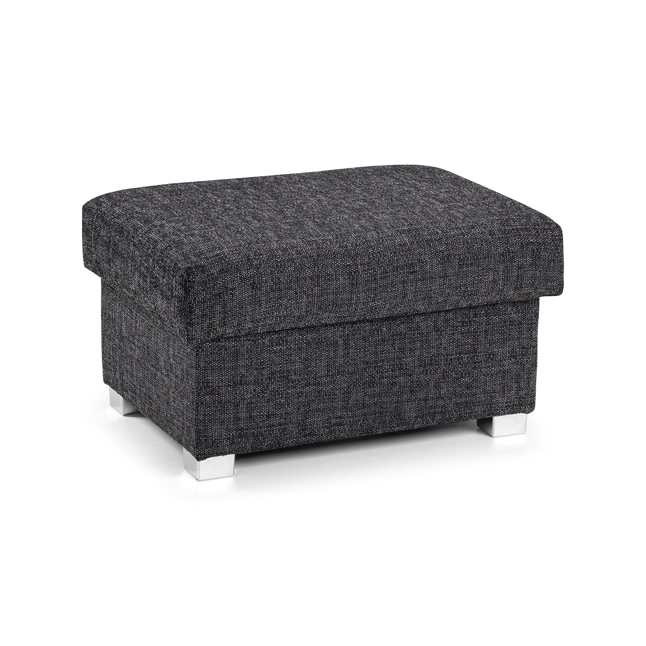 York Sofa Grey Footstool - Front view (7026904170560)