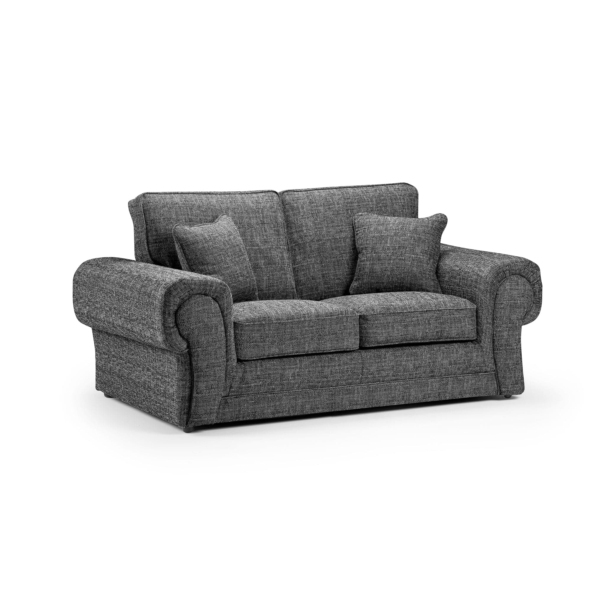 York Sofa Grey Two Seater - Front view (7026903973952)