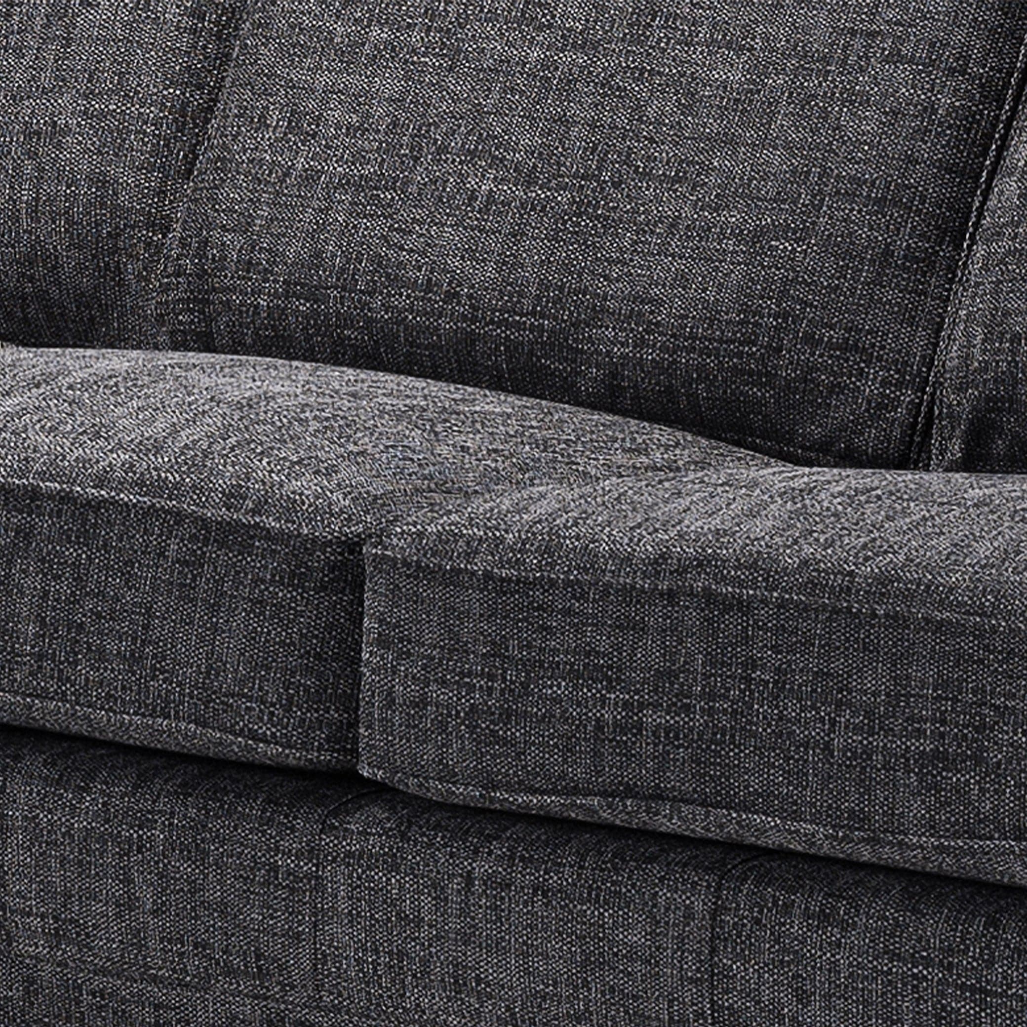 York Sofabed Grey Large Corner - Seat view (7026904236096)