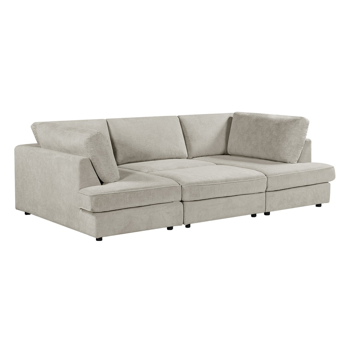 Islington U Shape Cinema Sofa with Footstool B Womack