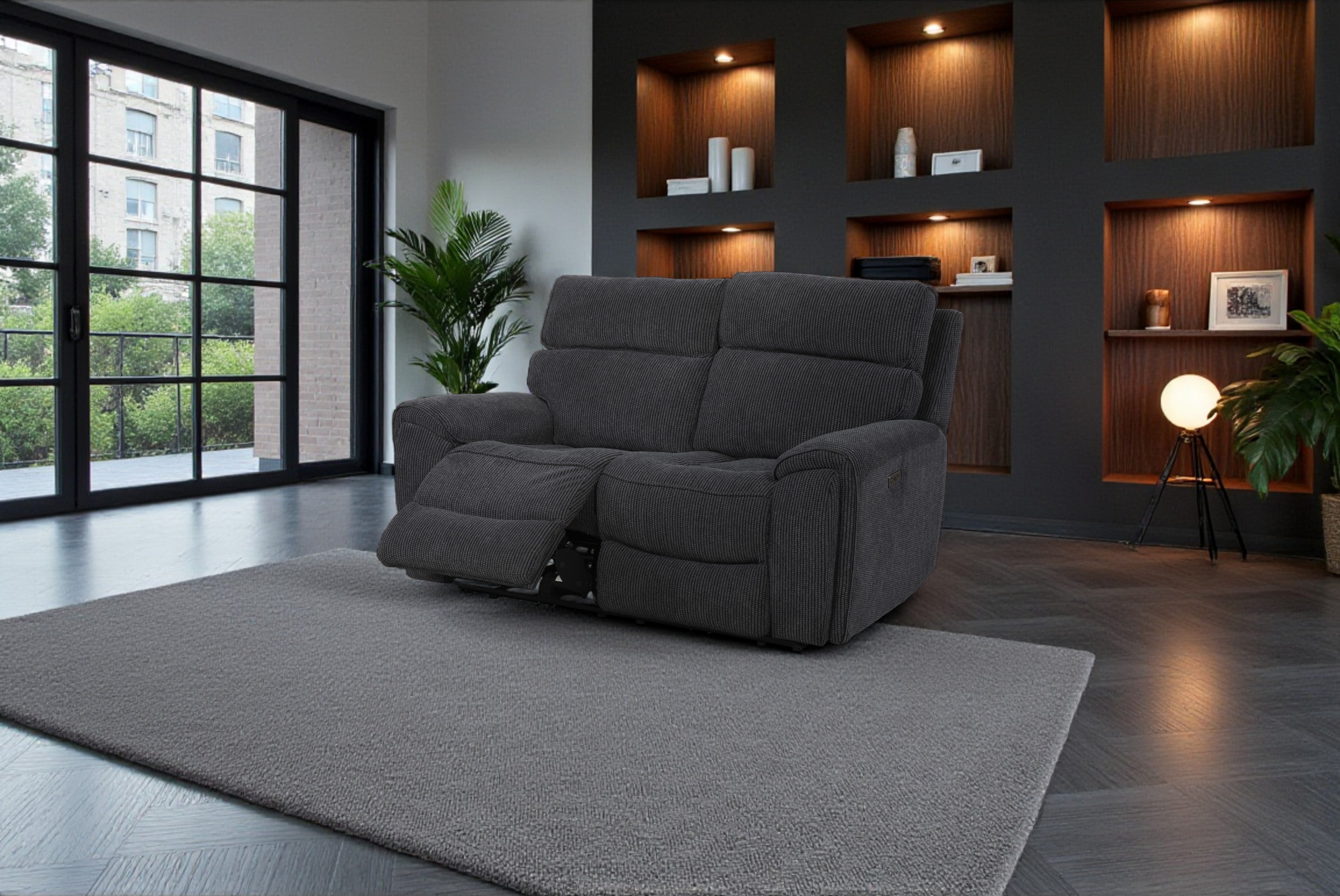 Rowan 2 Seater Power Reclining Sofa - Front View