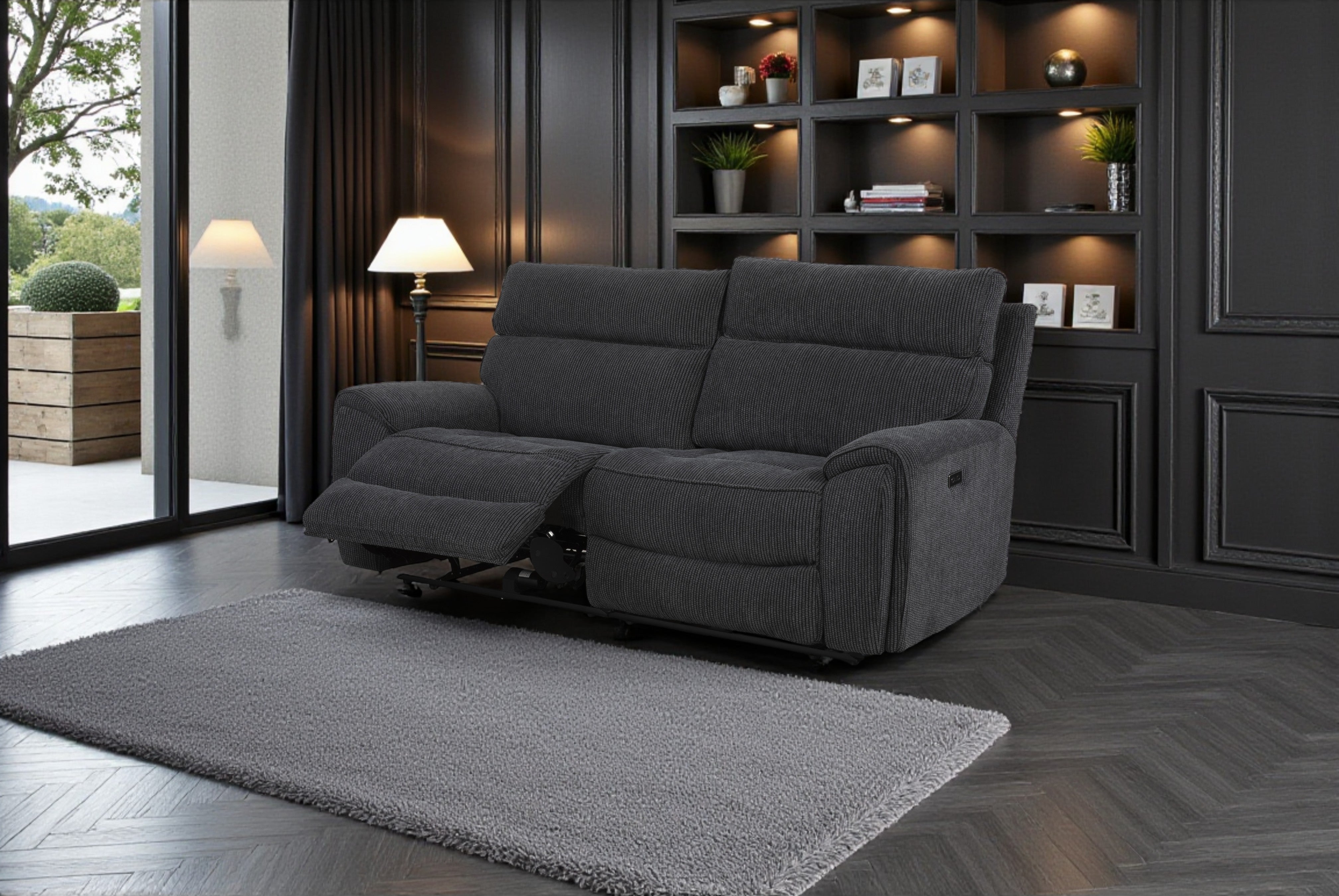 Rowan 3 Seater Power Reclining Sofa - Front View
