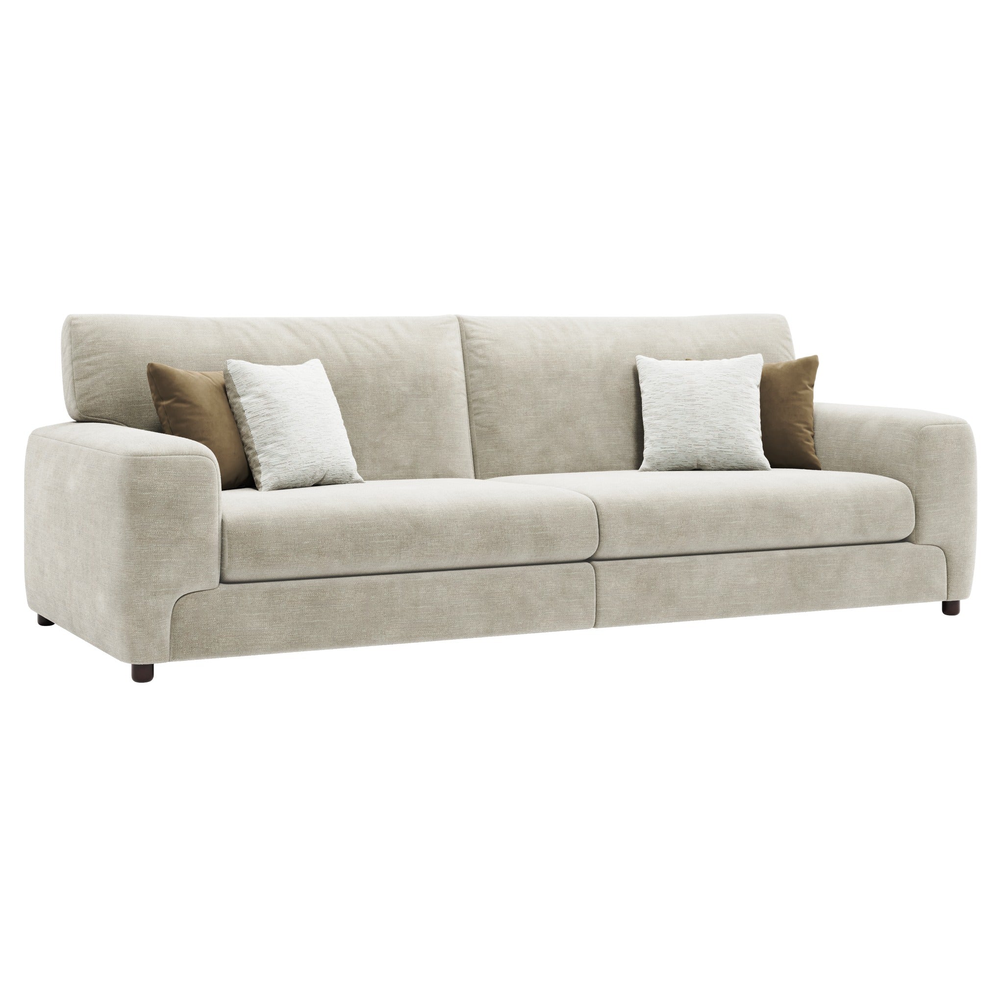 Eden 4 Seater Sofa in Sand - White Background