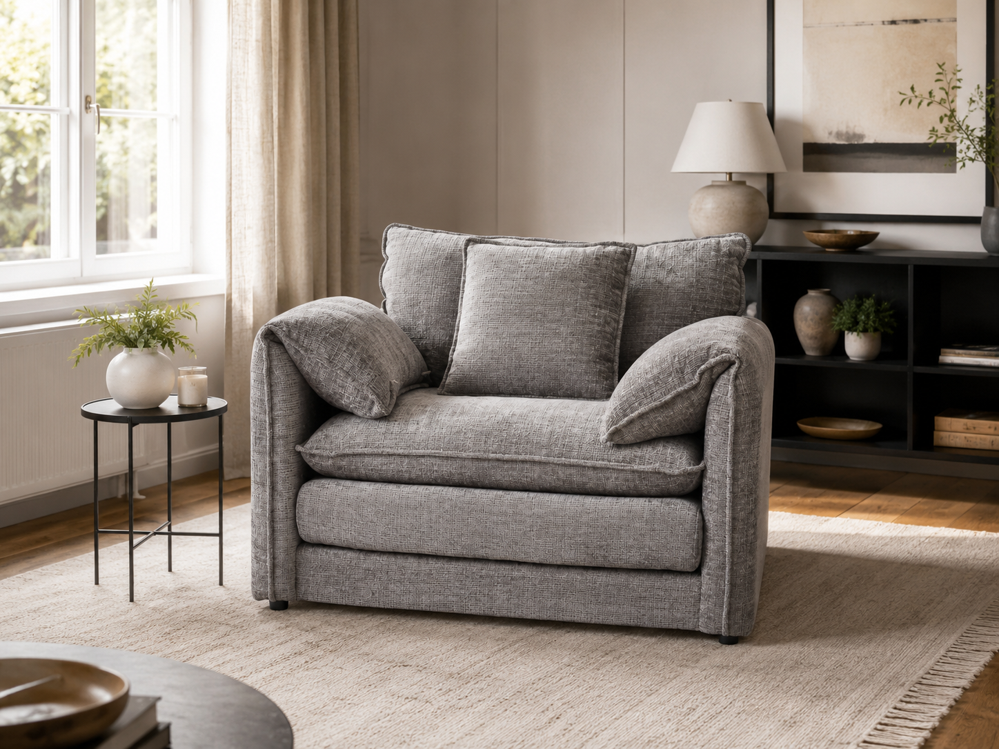 Aria Armchair in Grey - AMC Furniture