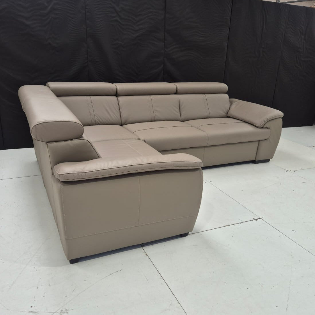Eea Leather Corner Sofa - AMC Furniture