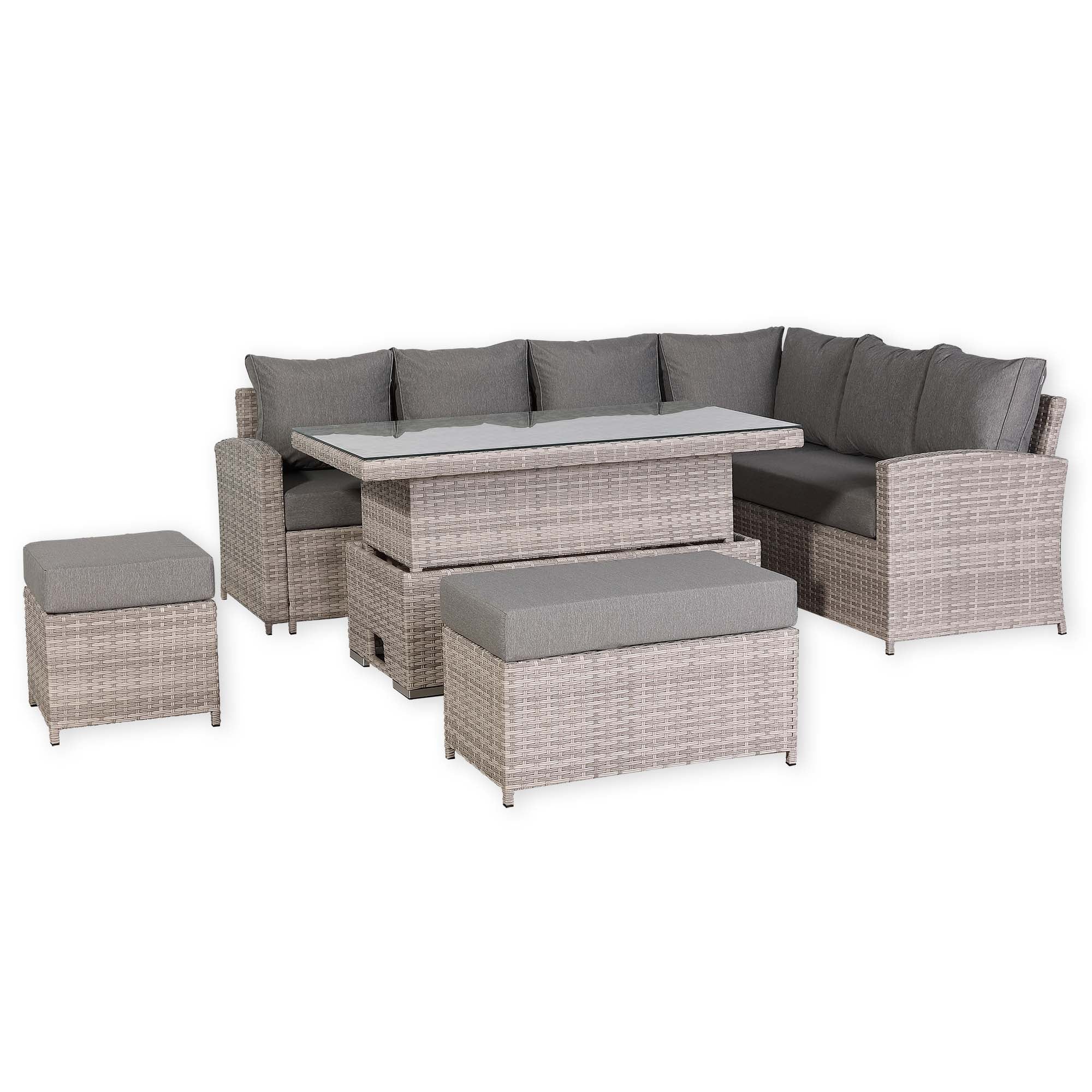Sorrento Large Corner Dining Set RH - AMC Furniture