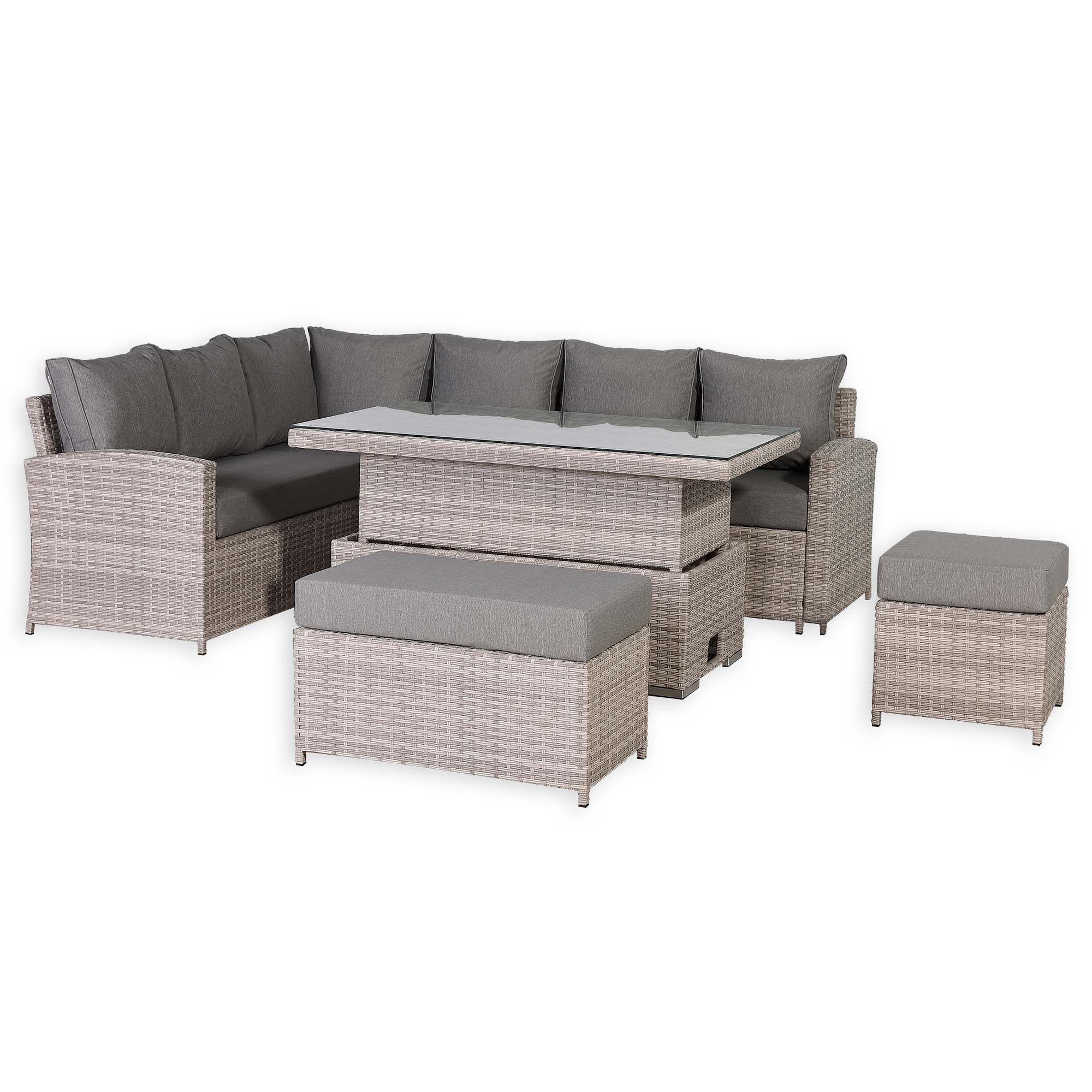 Sorrento Large Corner Dining Set LH - AMC Furniture