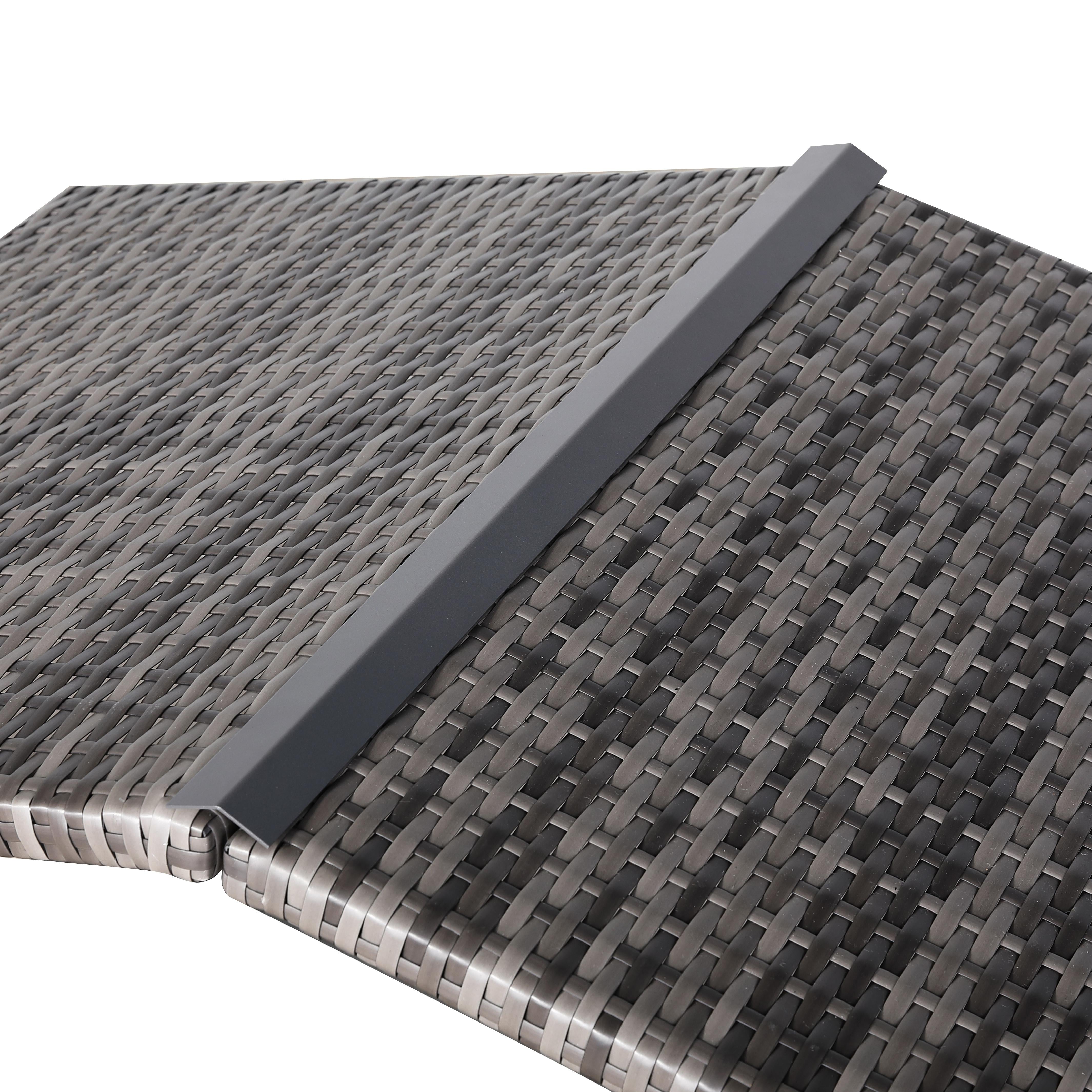 Medium Rattan Dog Bed for Indoor/Outdoor with Removable Roof and Cushion in Grey - AMC Furniture
