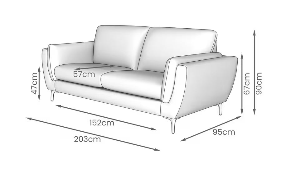 Noah 3 Seater Sofa (Ex Display) - AMC Furniture