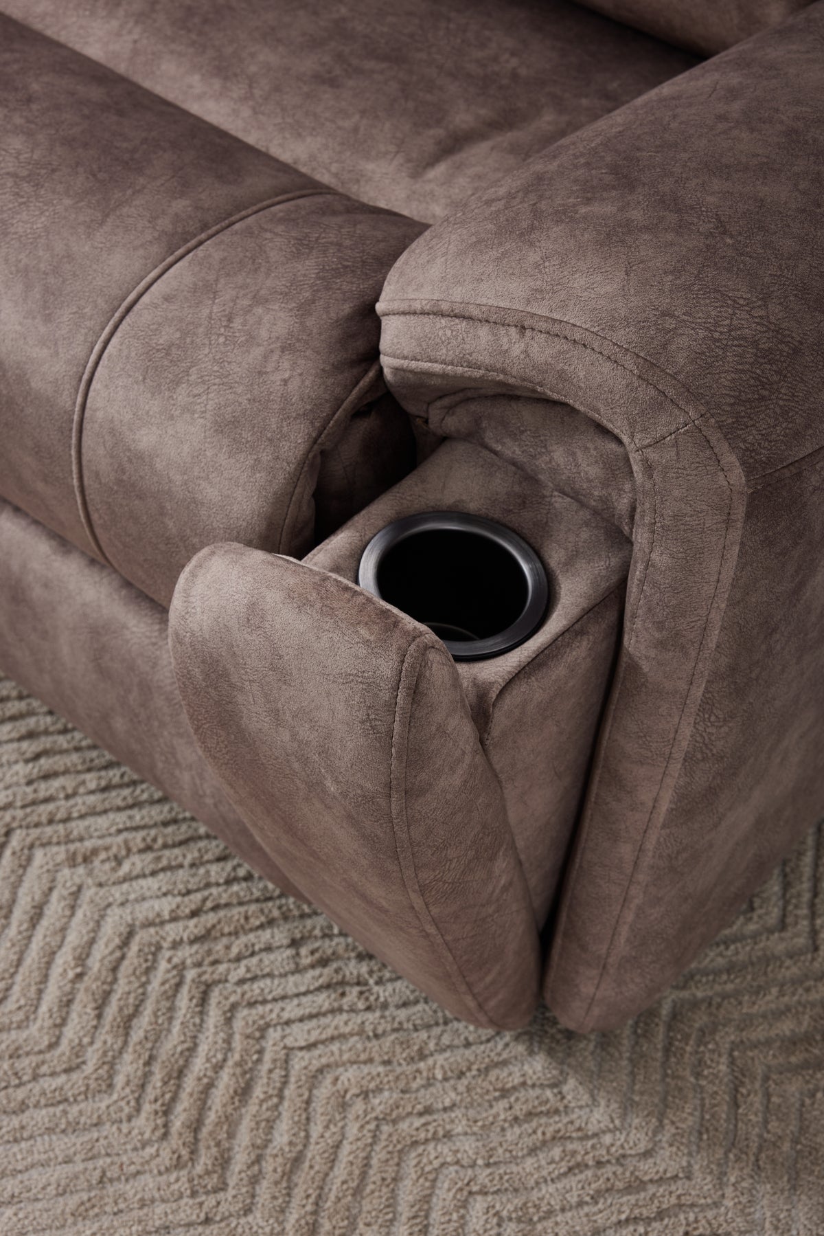 Orlando Large Electric Corner Sofa in Truffle Meta Sofa
