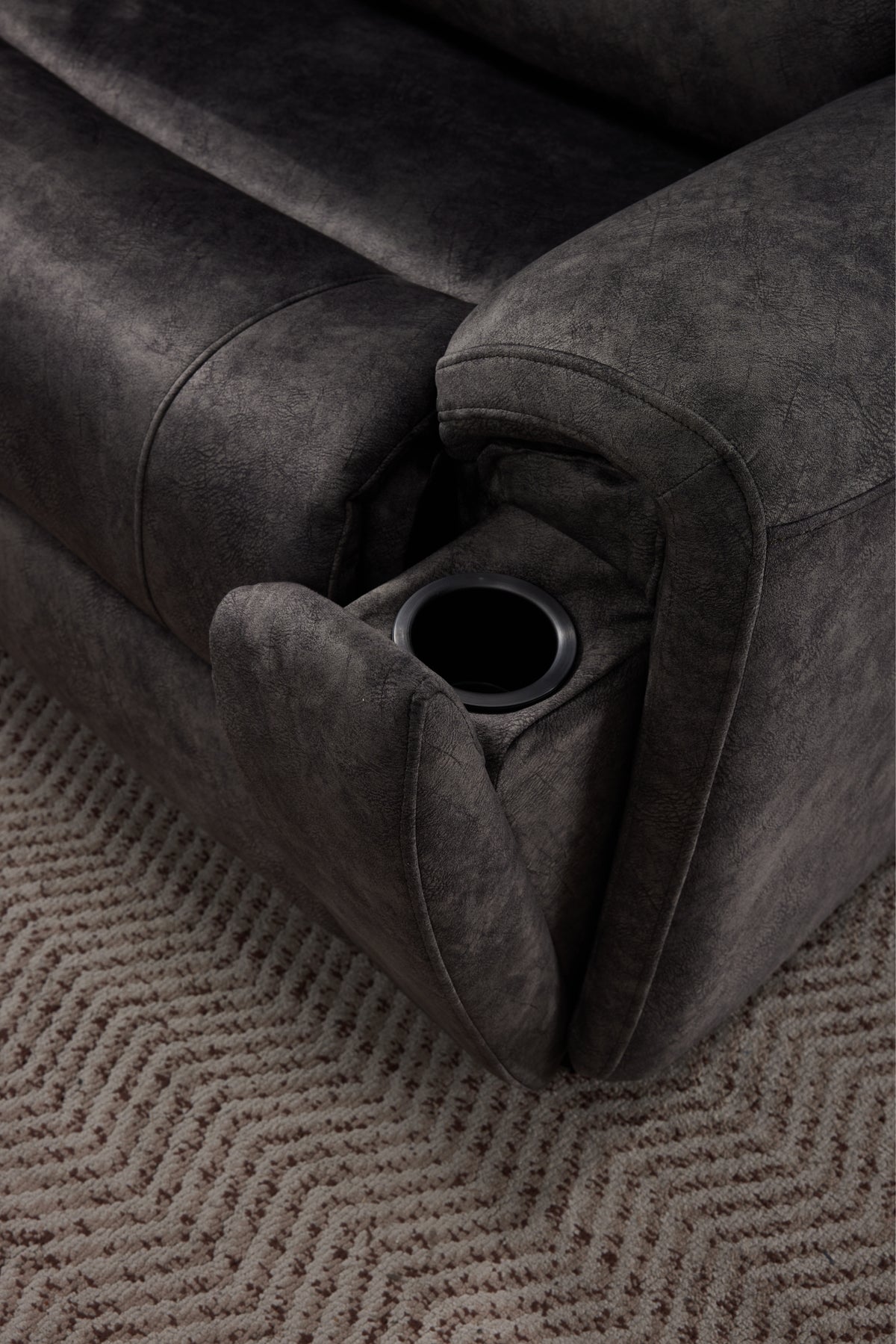 Orlando Large Electric Corner Sofa in Grey Meta Sofa