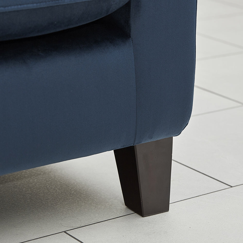 Bailey Grand 4 Seater Sofa - blue side corner view (5861732679744)