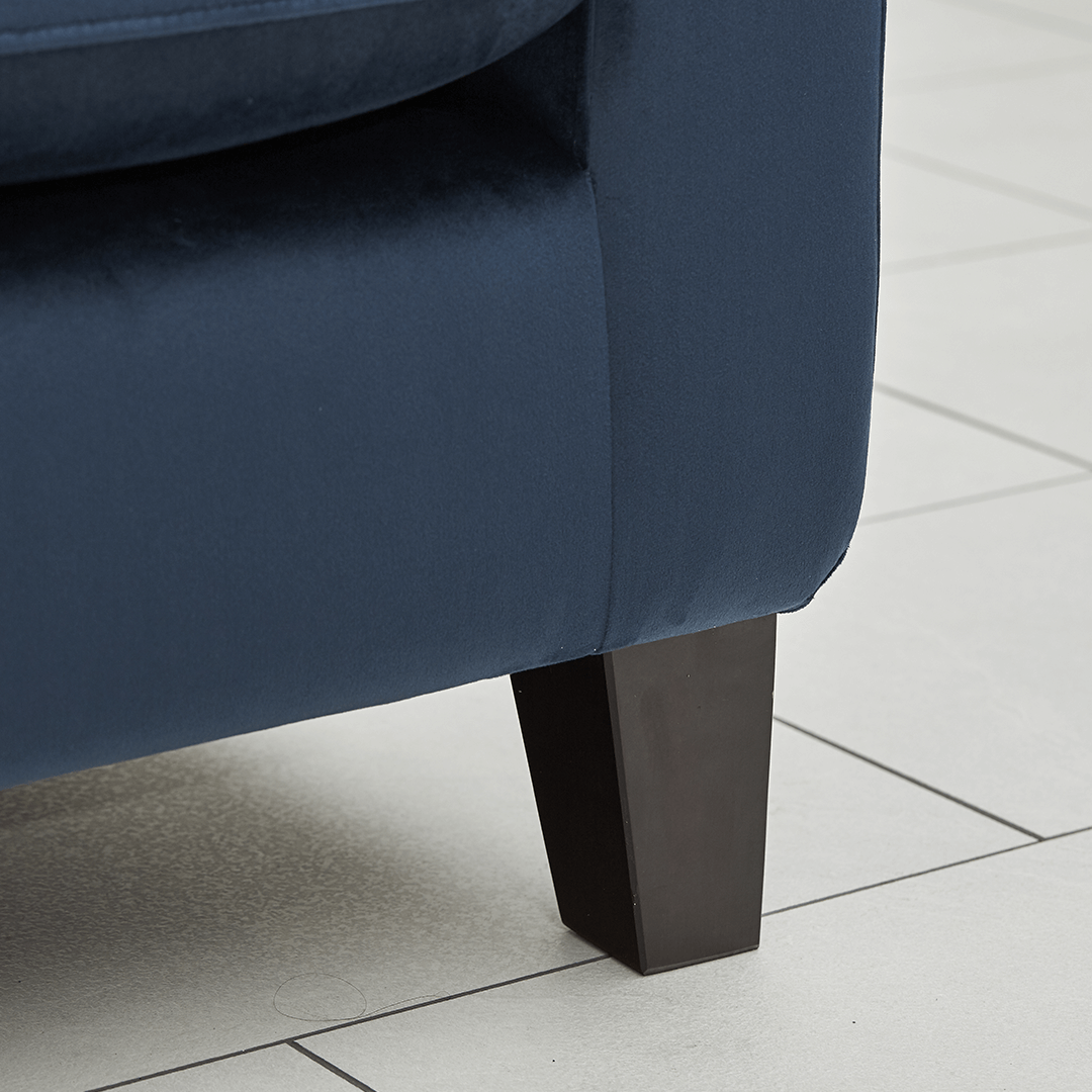 Bailey Snuggle Seat - Blue side corner view (5861736251456)