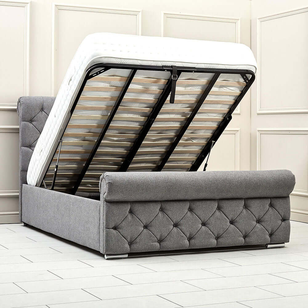 Milano Sleigh Bedframe (4418178777152)