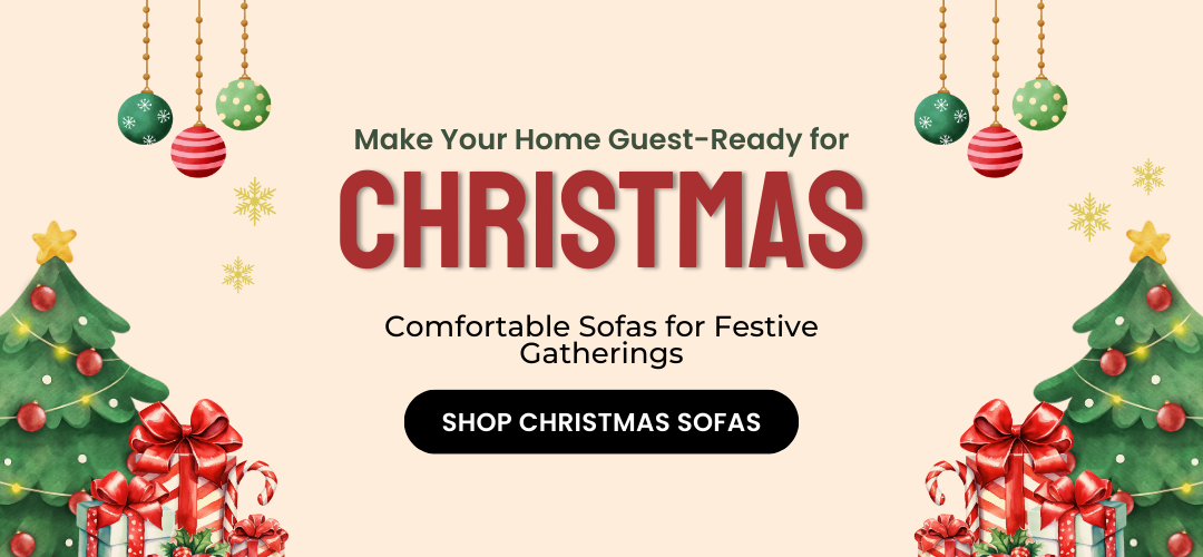 christmas hosting sofa