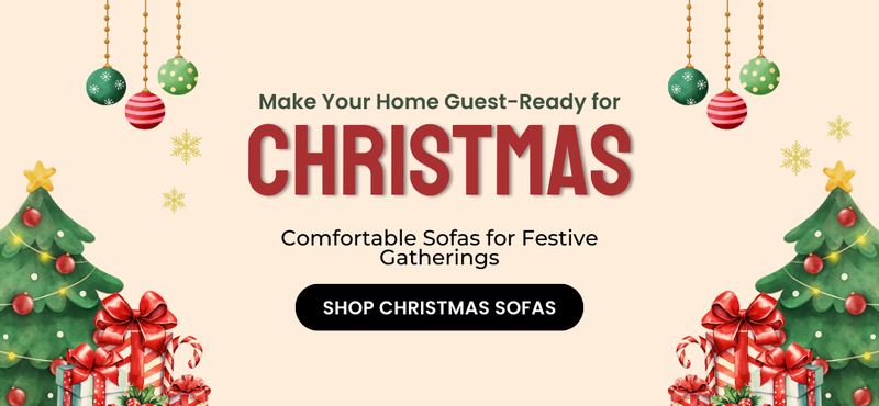 christmas hosting sofa