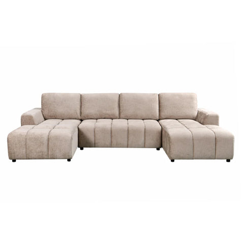 Arden Luxury U Shape Sofa bed in Beige
