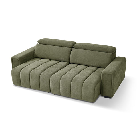 April Electric Sofabed Green 3 Seater