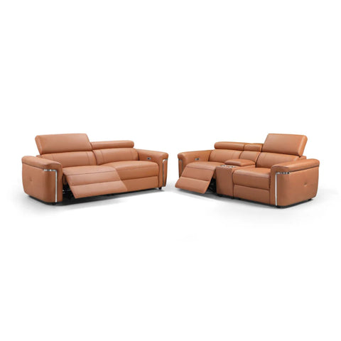 Summer Electric Reclining 3+2 Sofa Set in Tan