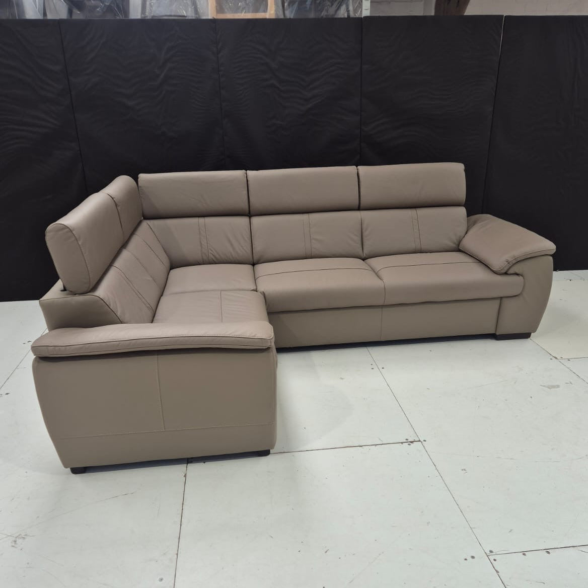 Eea Leather Corner Sofa - AMC Furniture