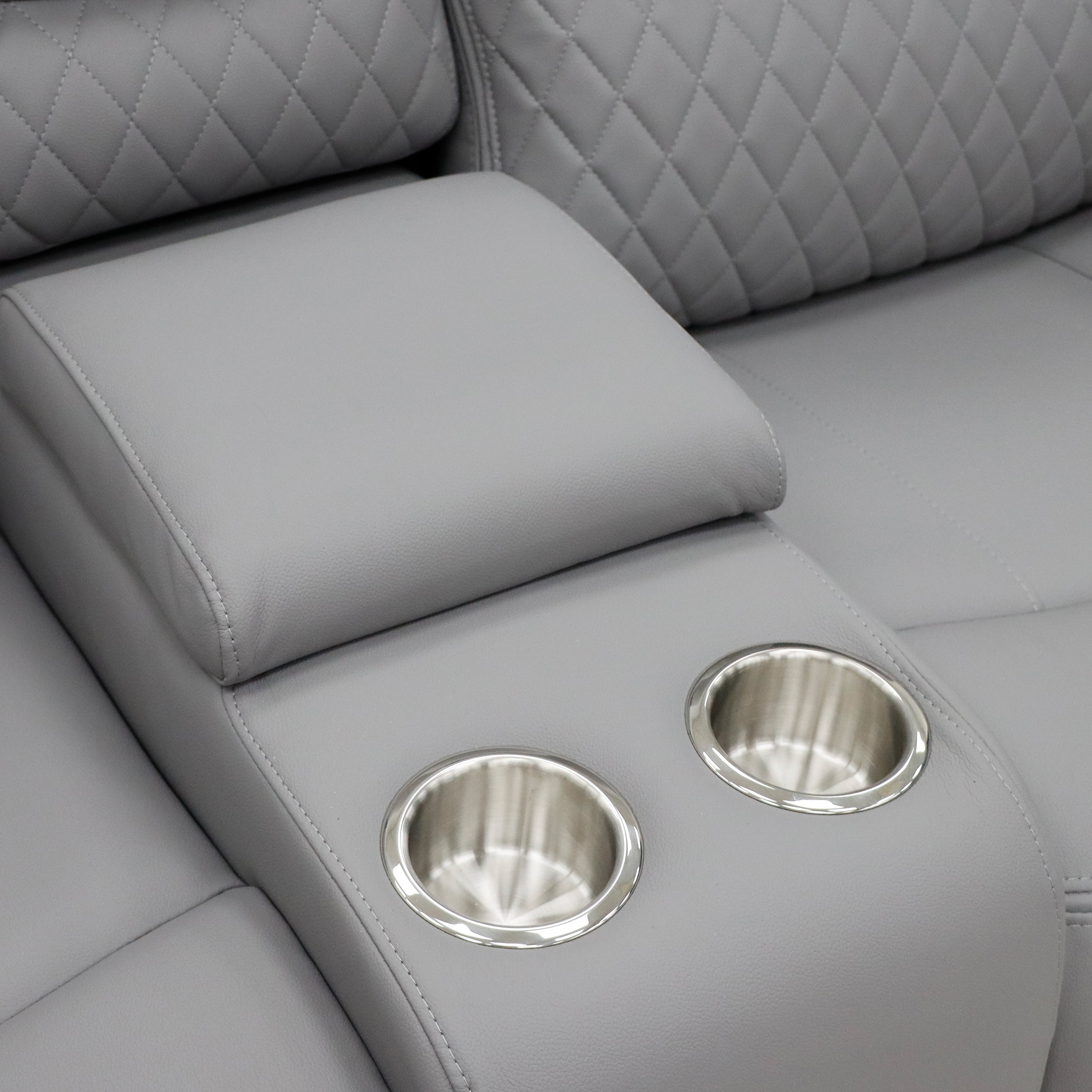 Alexa Electric Reclining 3+2 Seater Sofa Set in Grey